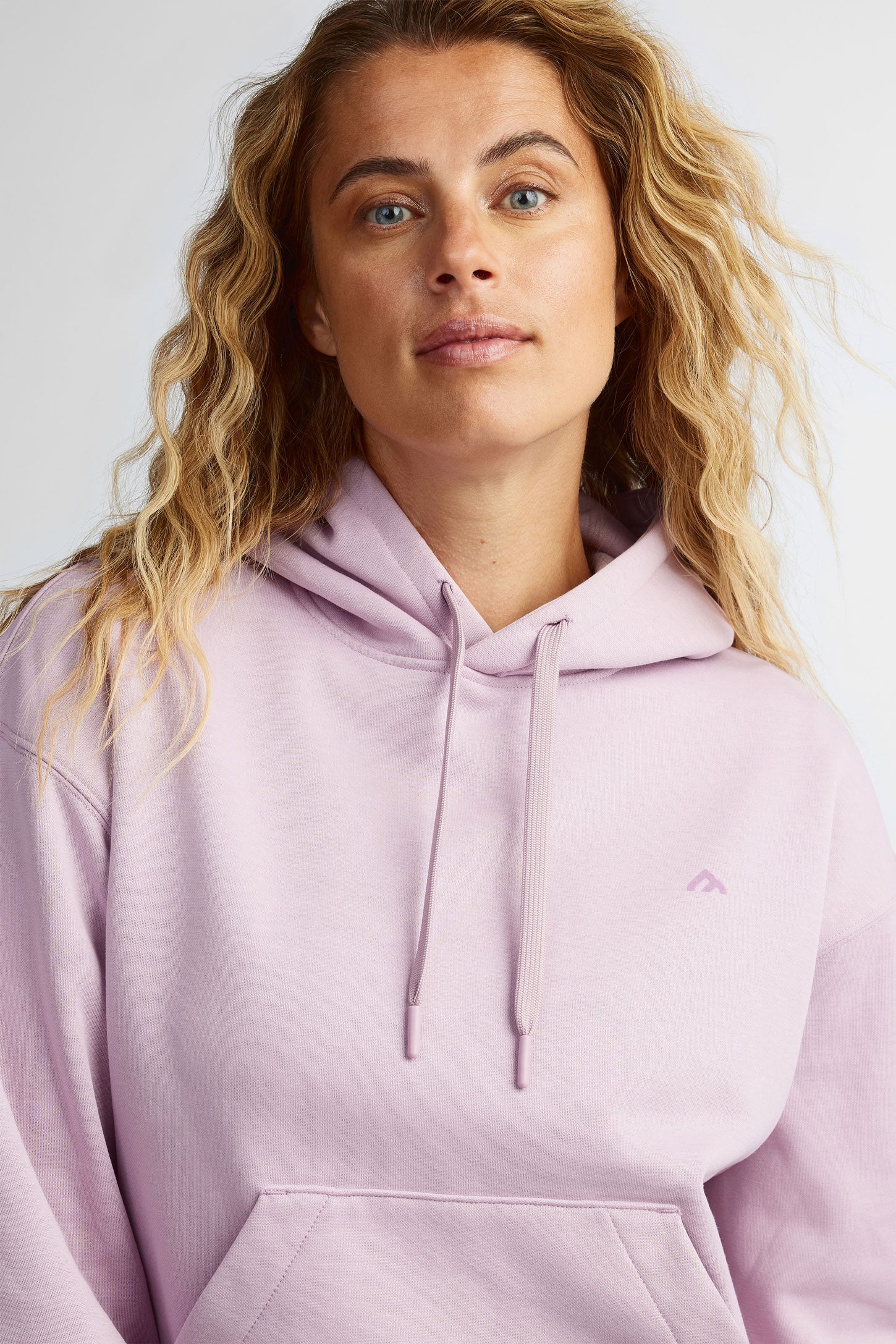 Chandail à capuchon coton ouaté - Femme && MAUVE PALE