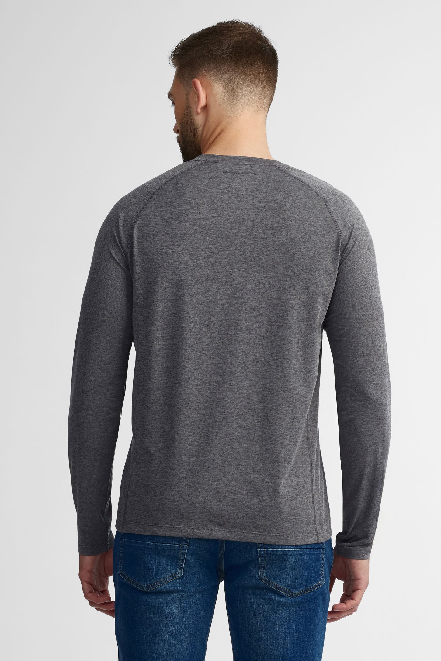 Chandail col rond manches longues BM,  2/50$ - Homme && CHARBON MIXTE
