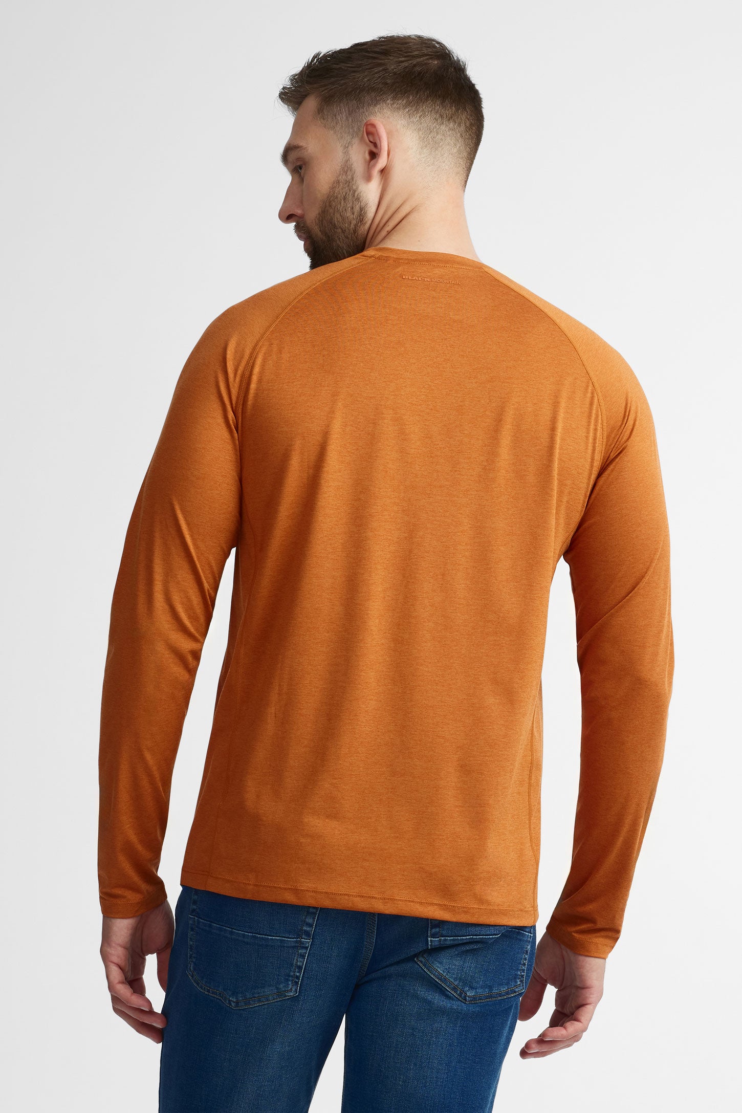 Chandail col rond manches longues BM,  2/50$ - Homme && ORANGE