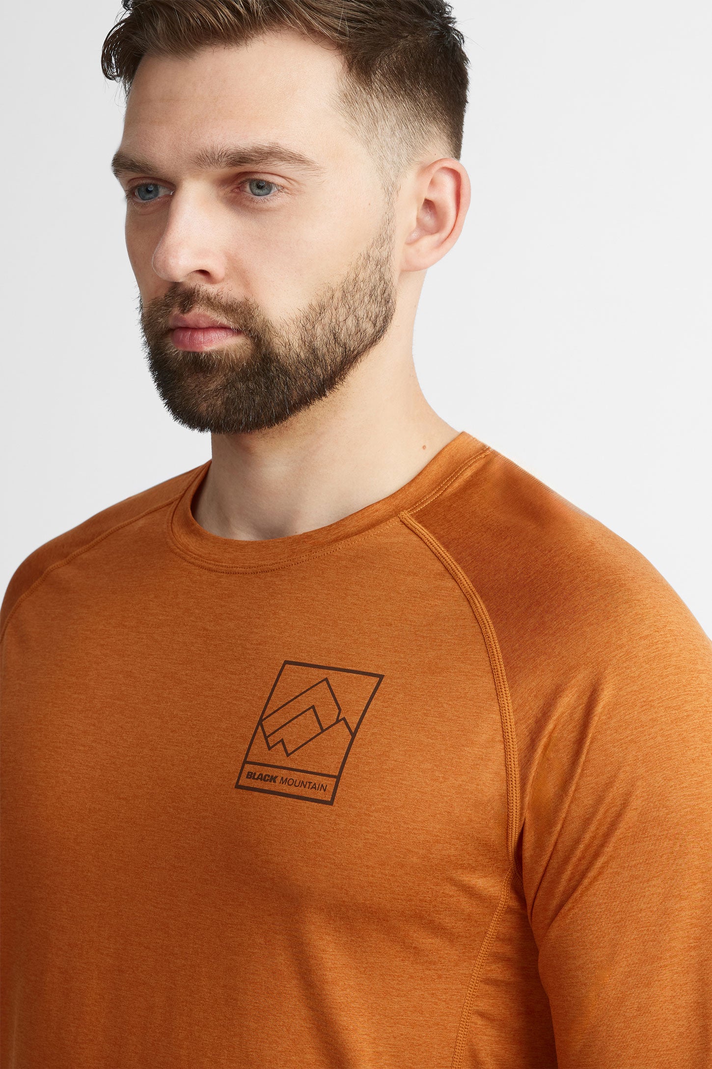 Chandail col rond manches longues BM,  2/50$ - Homme && ORANGE