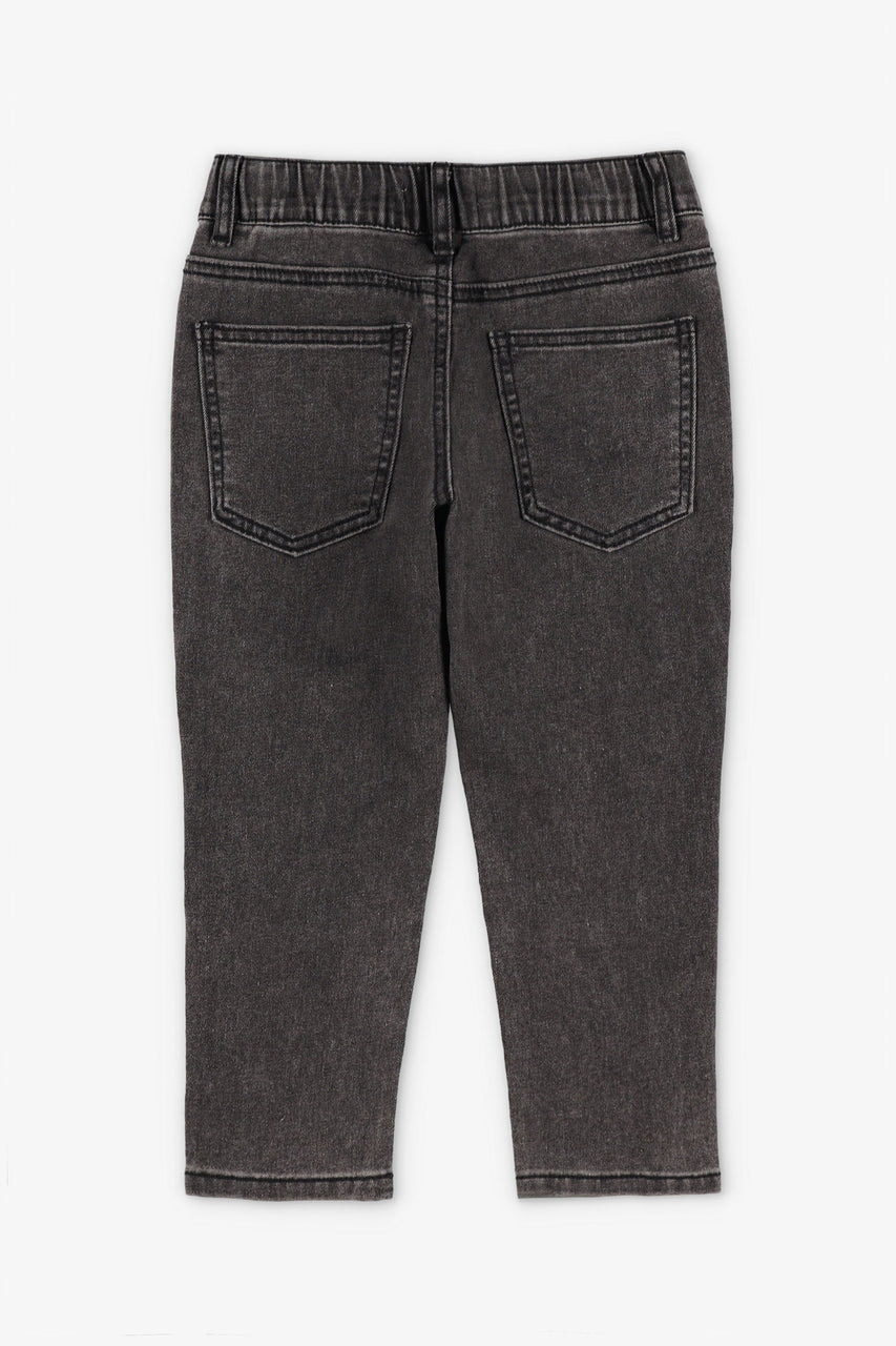 Jeans coupe droite taille élastique Enfant garçon