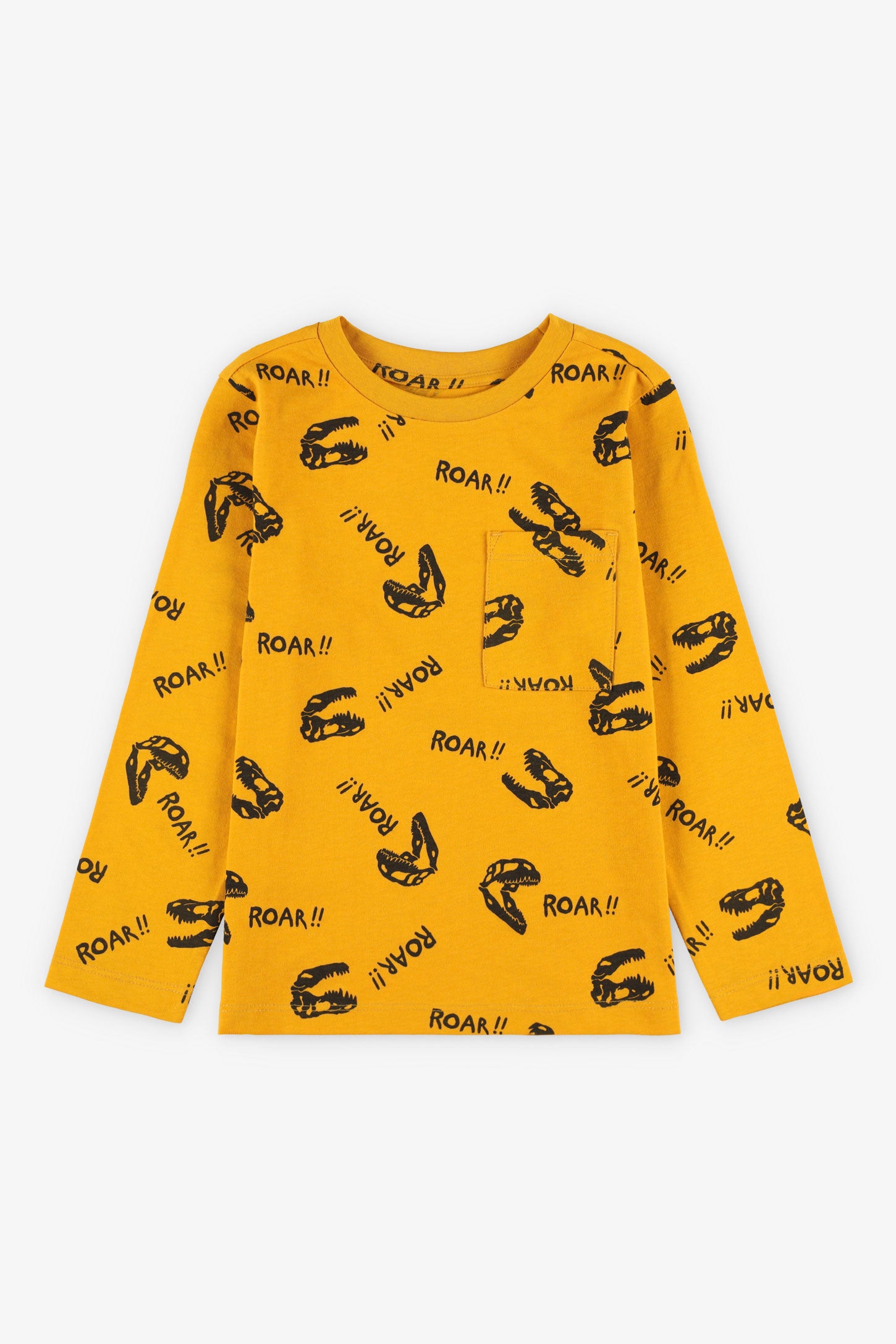 Chandail à poche coton, 2/20$ - Enfant garçon && JAUNE/MULTI