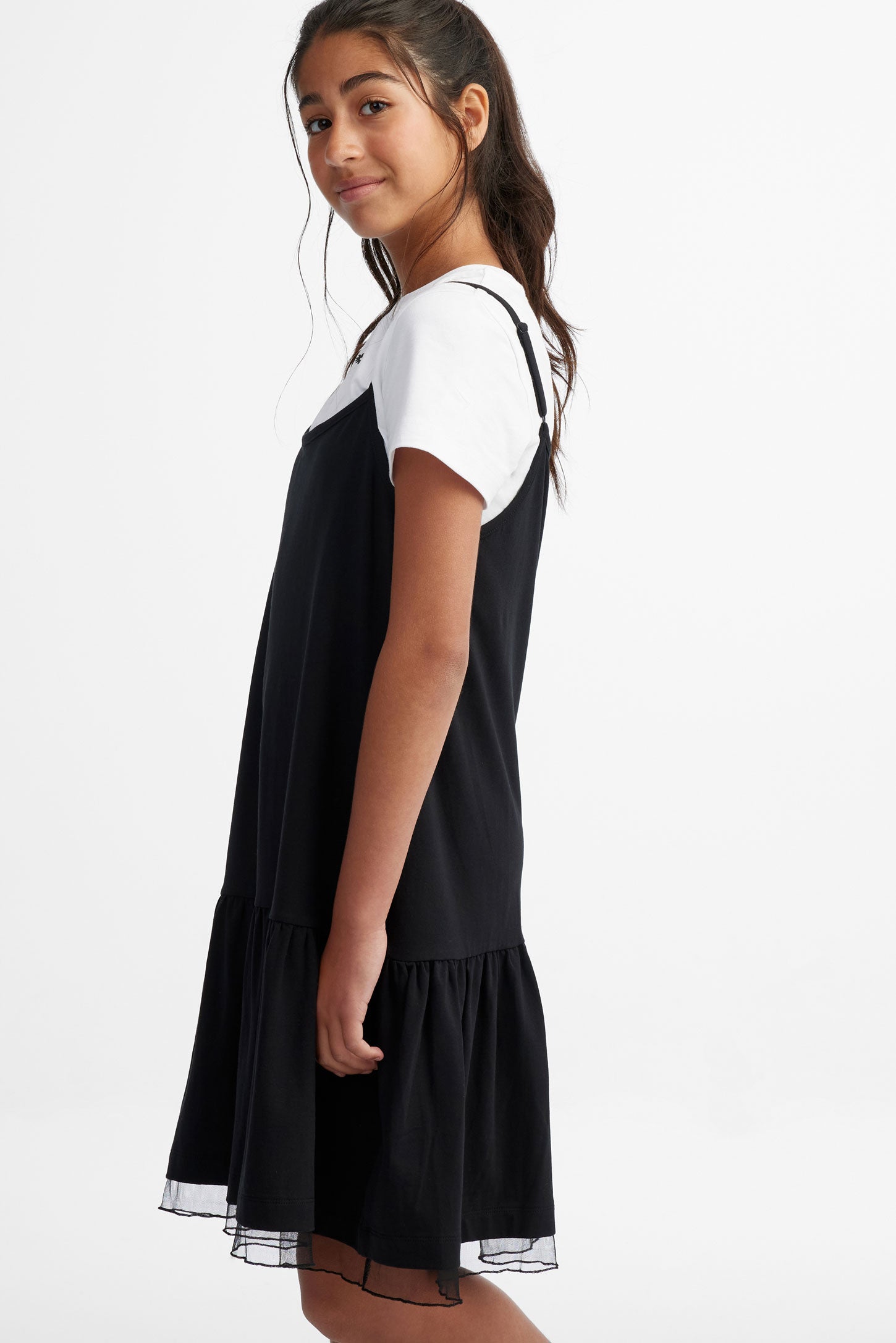 Ensemble 2-pièces t-shirt et robe - Ado fille && NOIR
