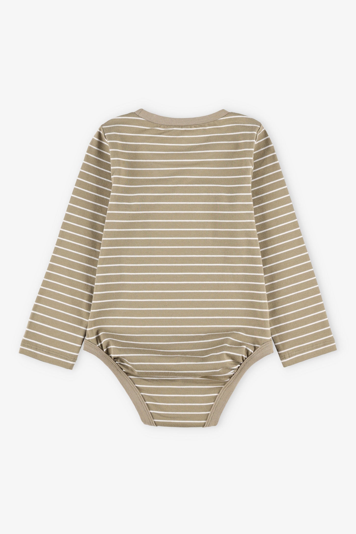 Cache-couche manches longues rayé - Bébé garçon && BEIGE/MULTI