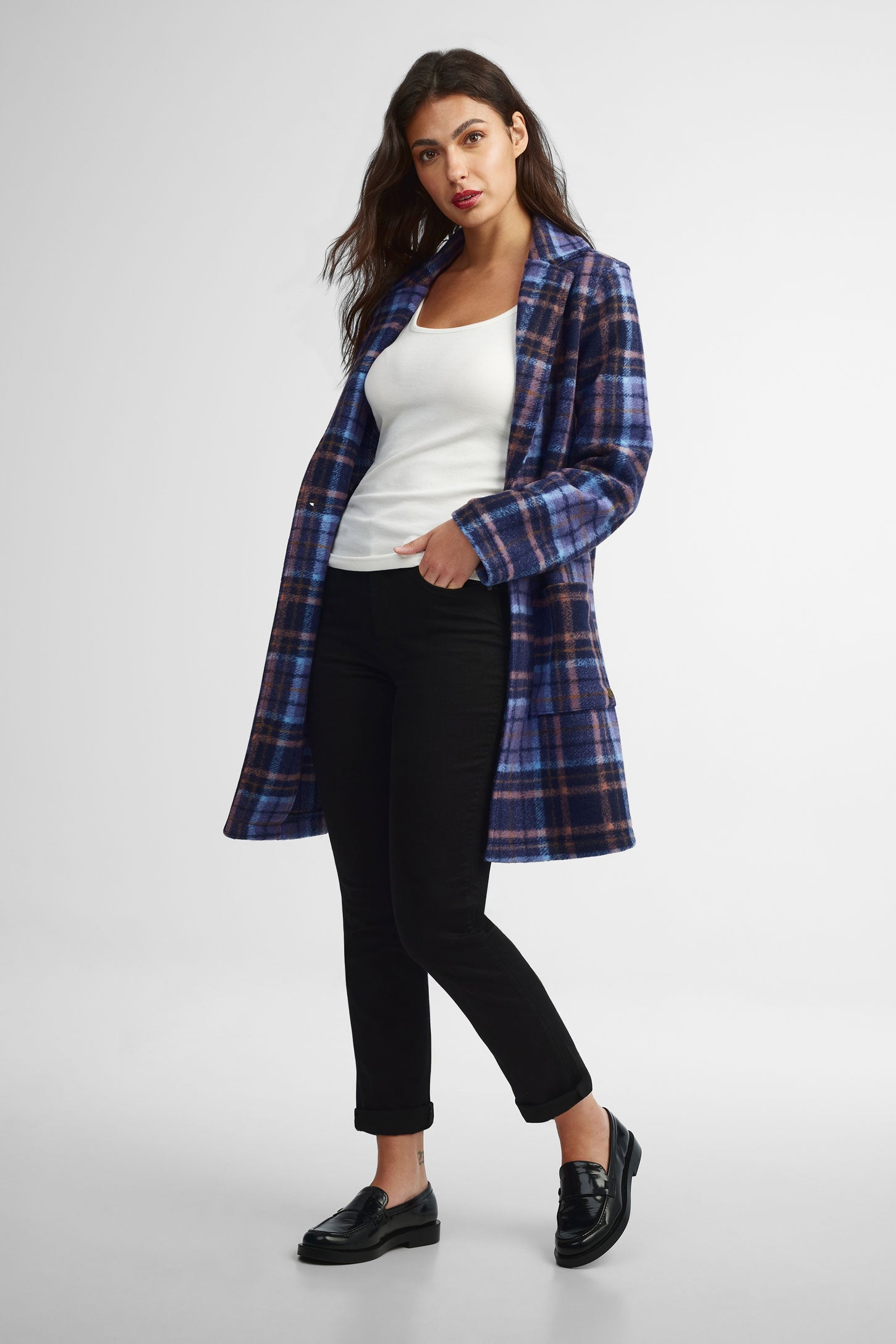Jeans coupe ajustée - Femme && DENIM NOIR