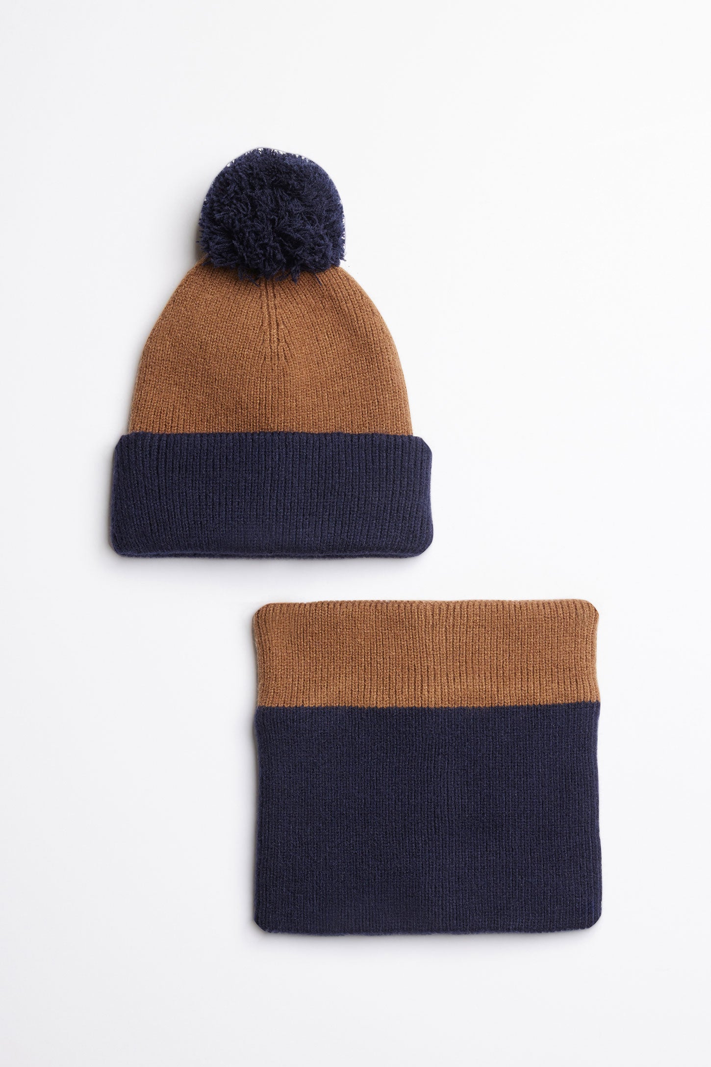 Ensemble tuque et cache-cou - Enfant garçon && MARIN