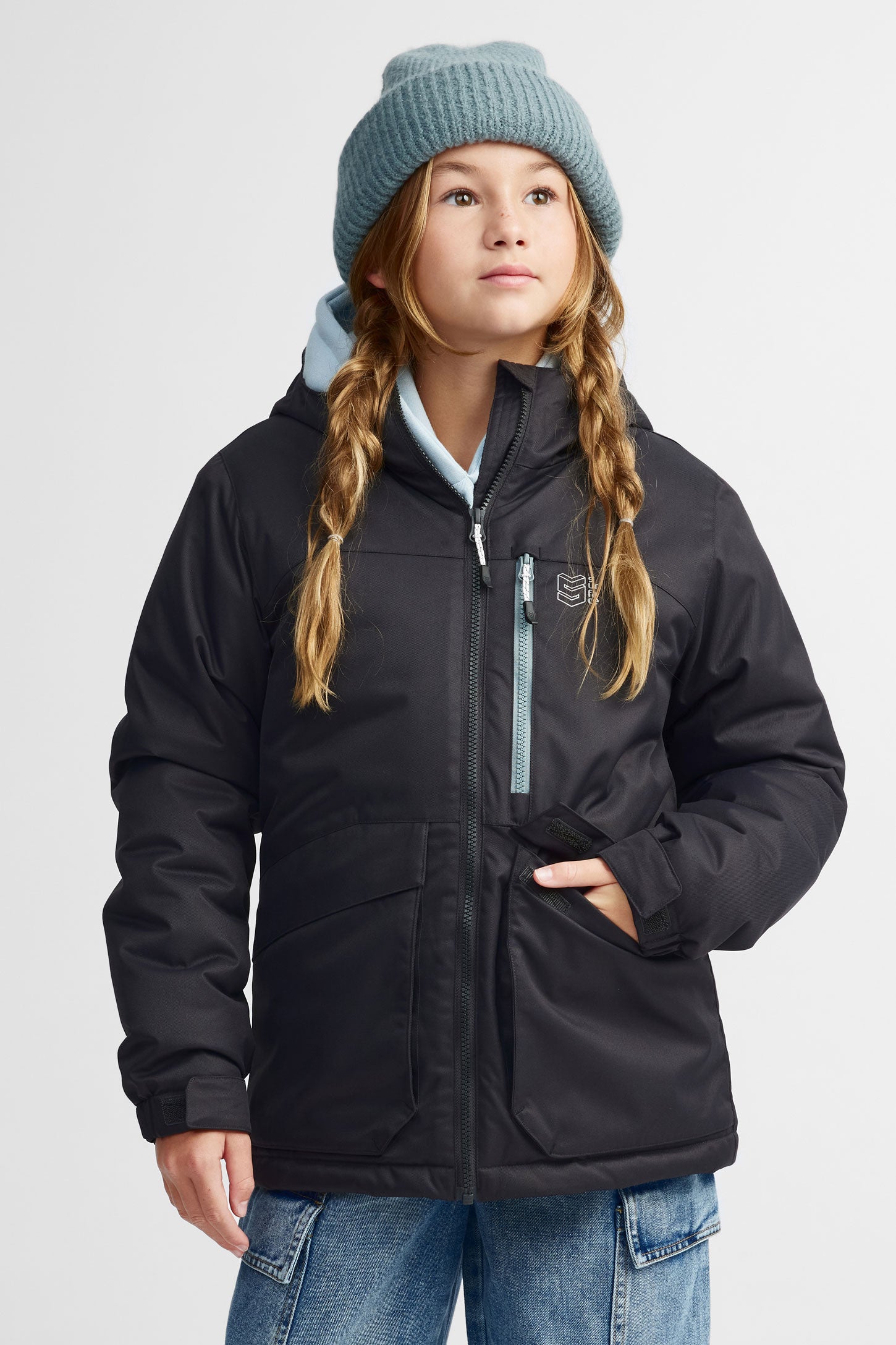 Manteau de ski hiver - Ado fille && NOIR