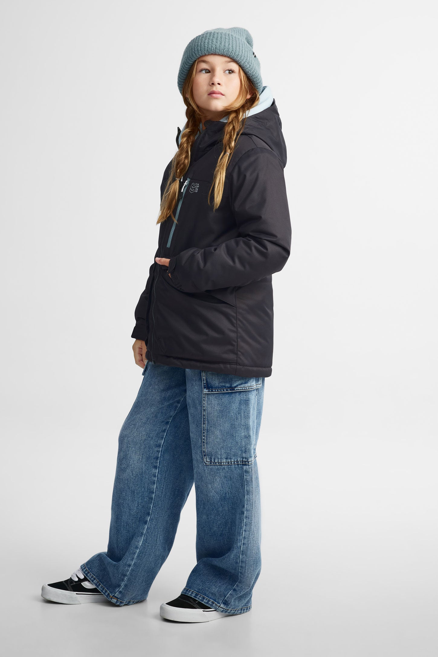 Manteau de ski hiver - Ado fille && NOIR