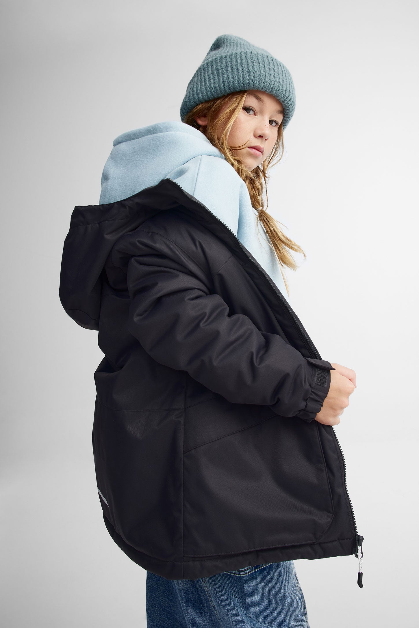 Manteau de ski hiver - Ado fille && NOIR