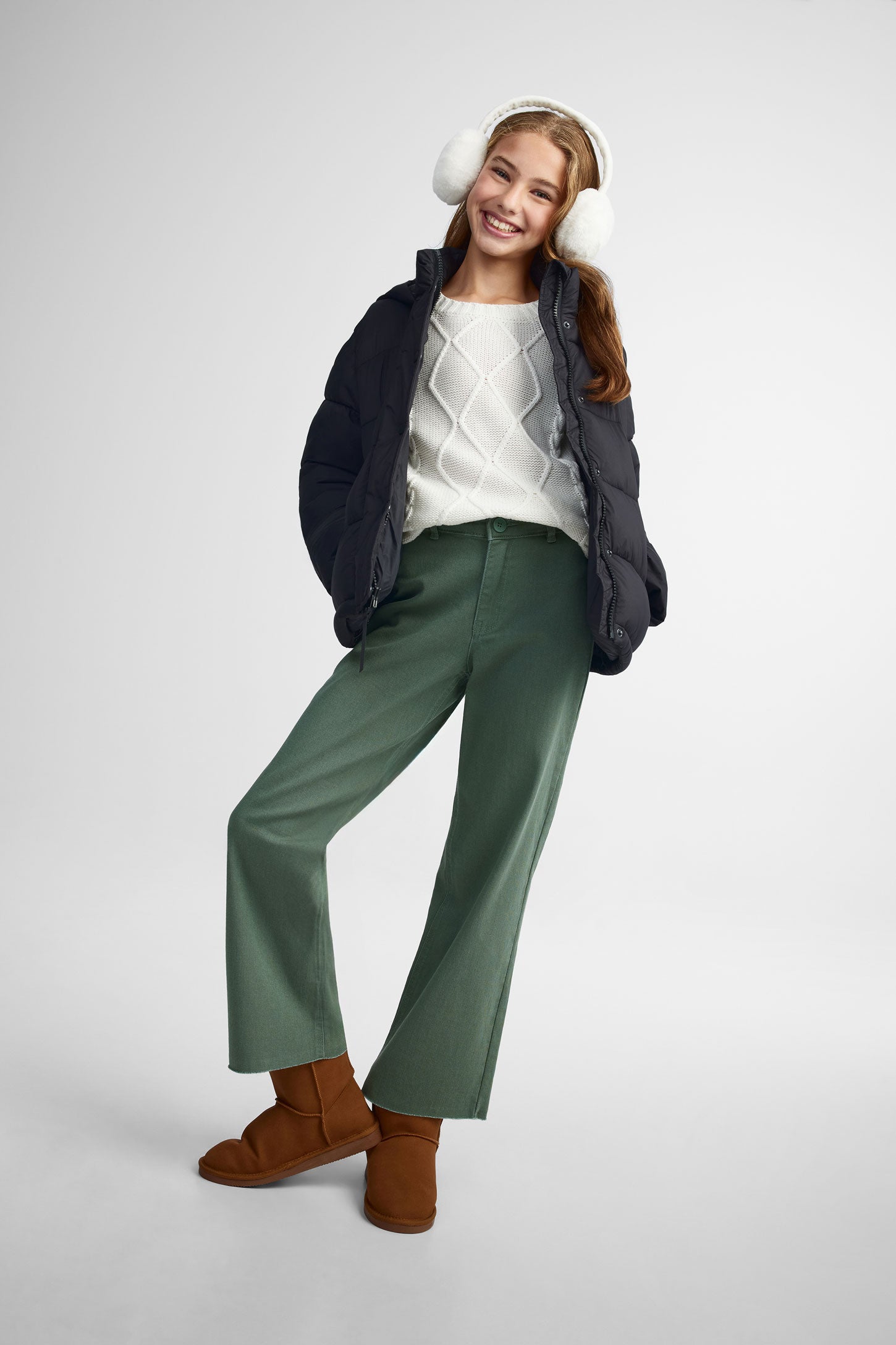 Manteau matelassé super puff - Ado fille && NOIR