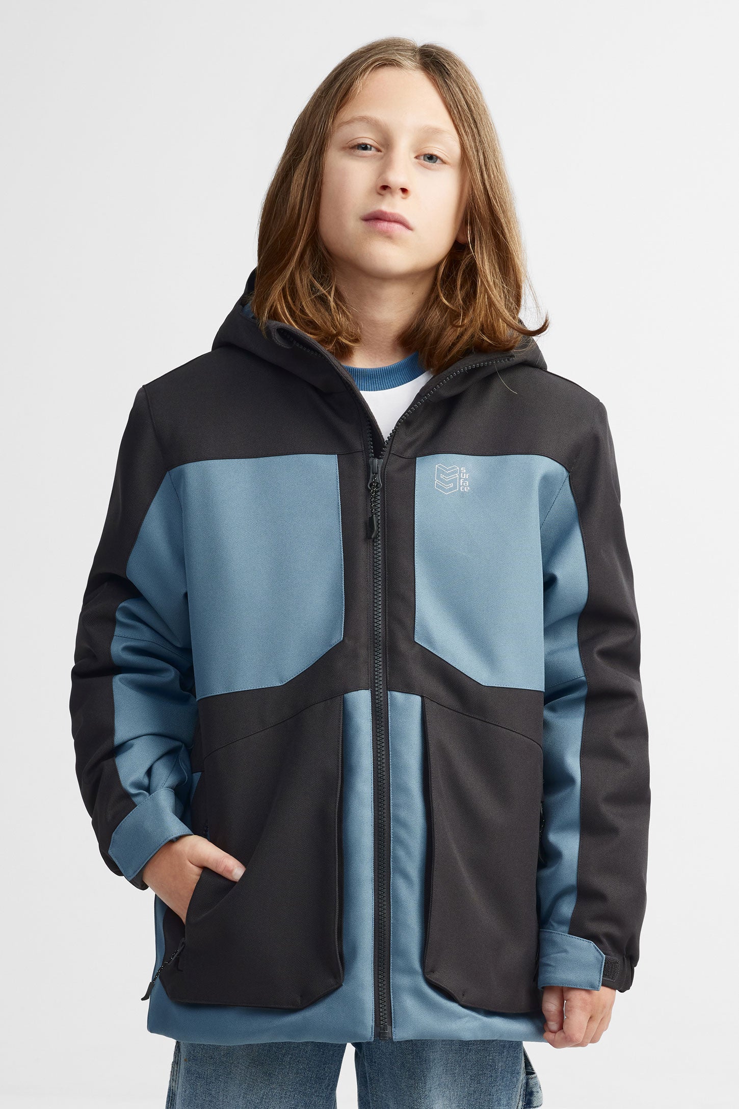 Manteau de ski hiver - Ado garçons && CHARBON
