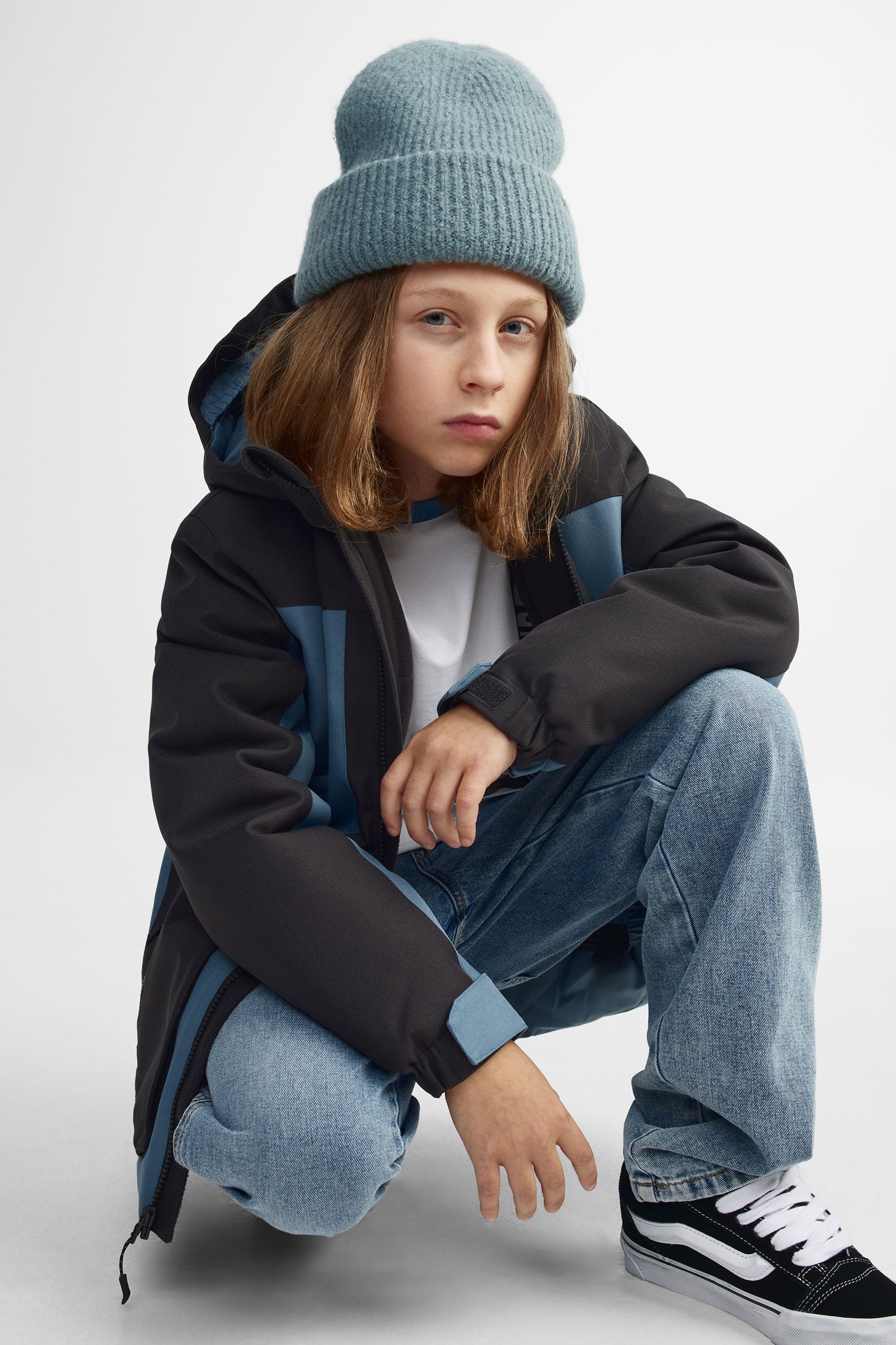 Manteau de ski hiver - Ado garçons && CHARBON
