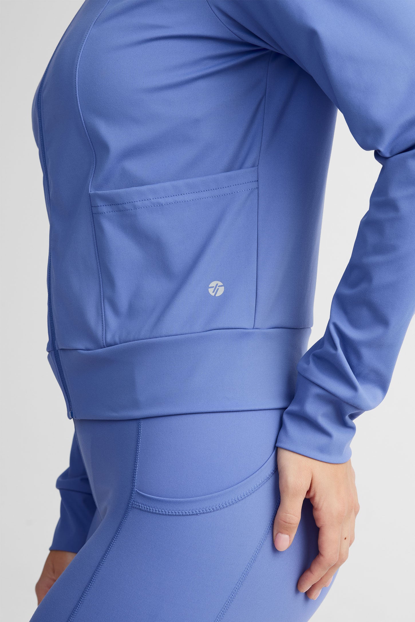 Veste athlétique col montant - Femme && BLEU