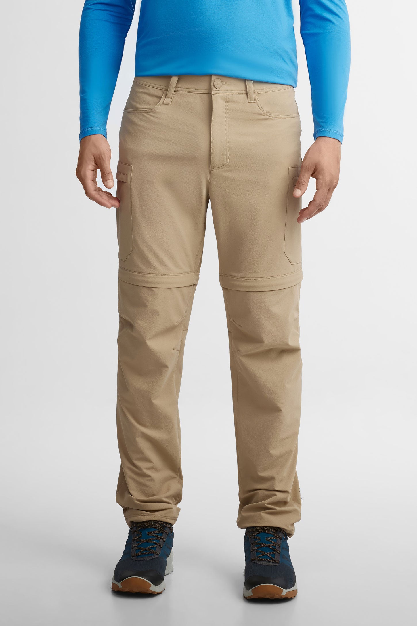 Pantalon cargo convertible en short - Homme && BEIGE
