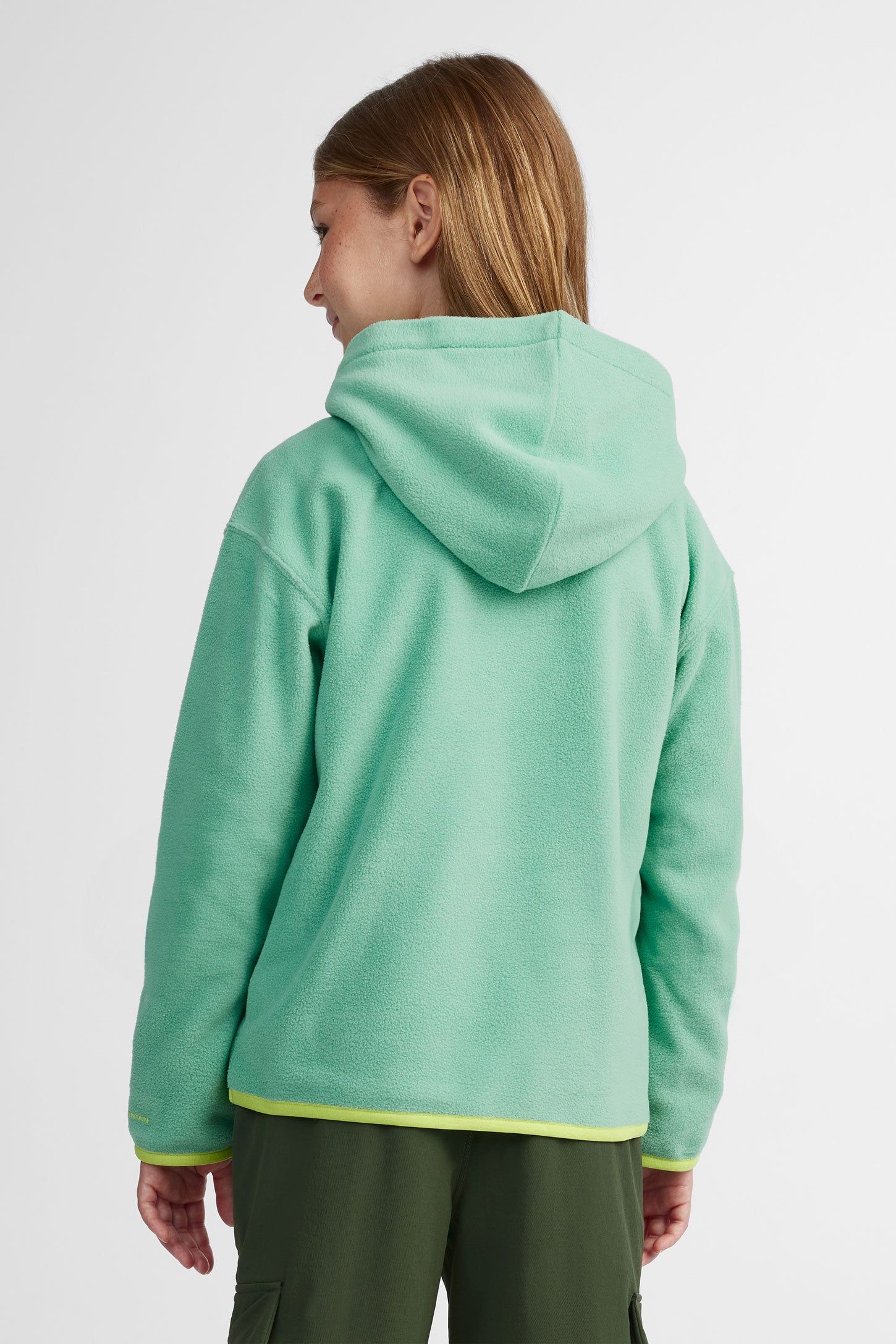 Chandail à capuchon micropolaire BM - Ado fille && MENTHE