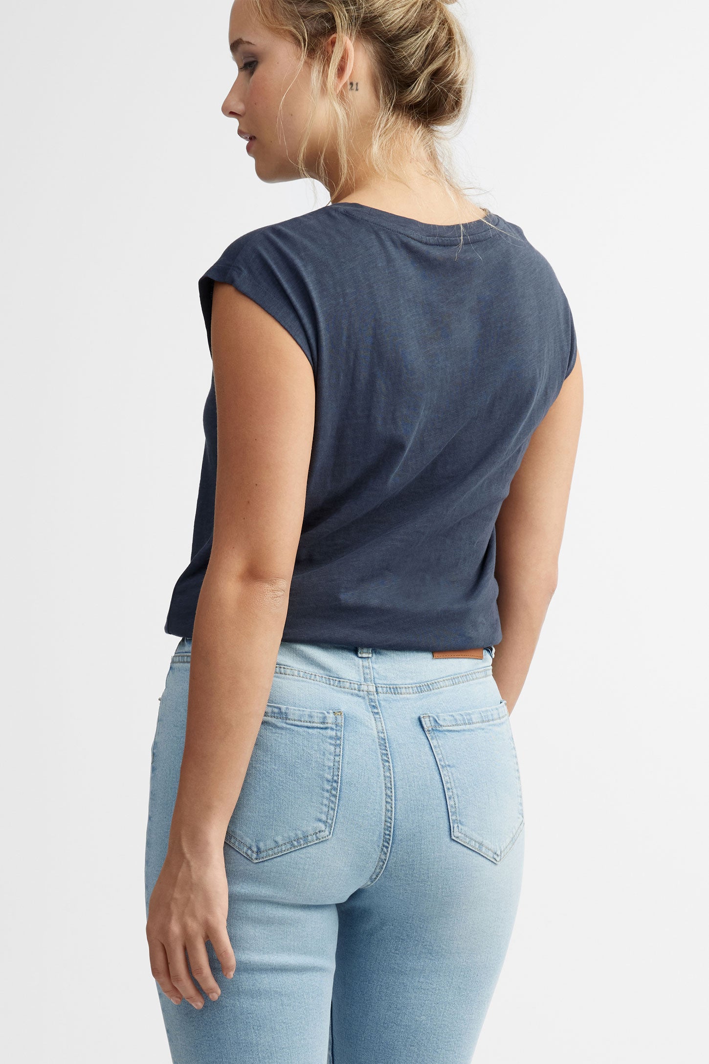 Camisole imprimée coton - Femme && CHARBON
