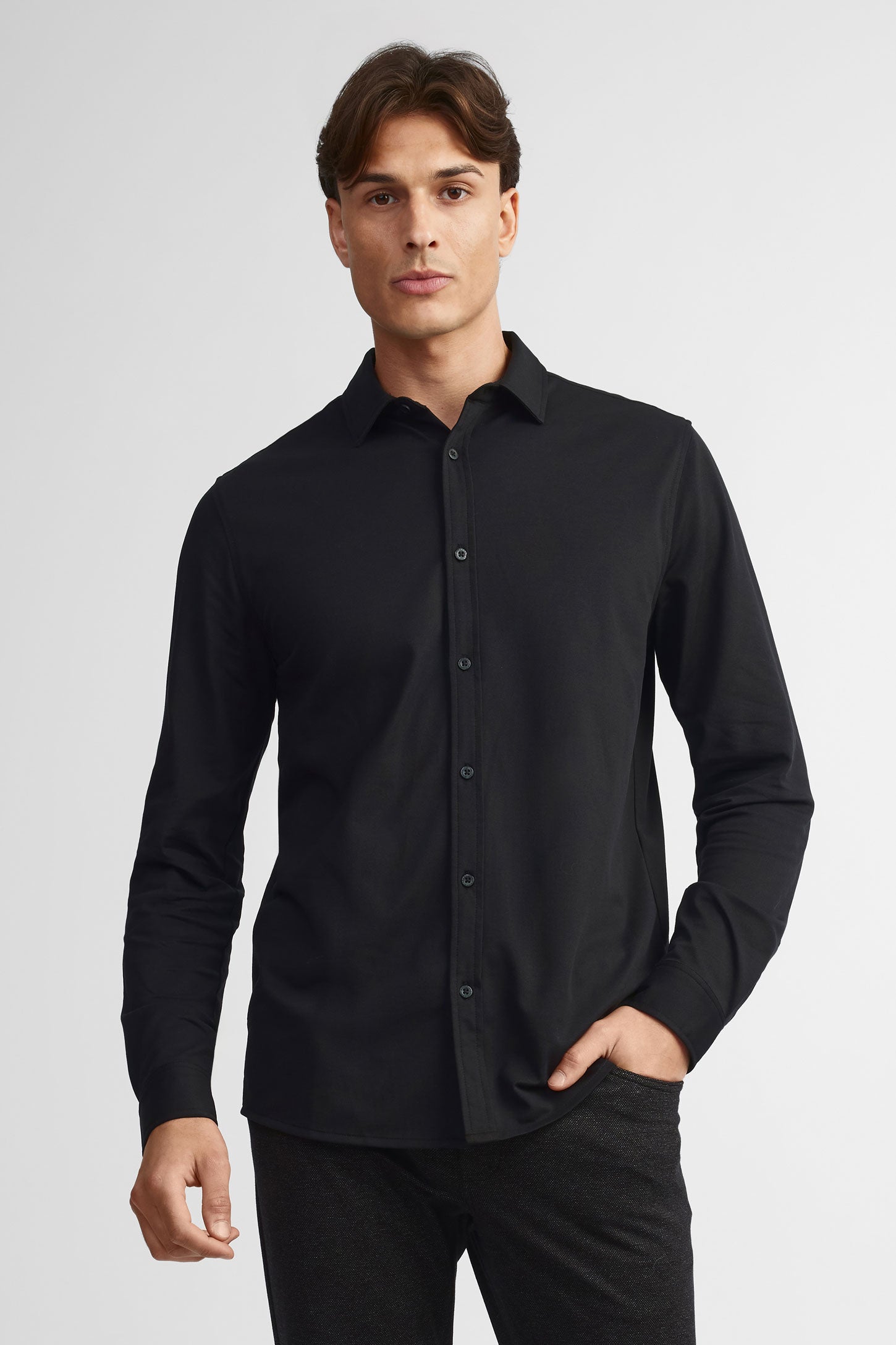 Long sleeved Oxford shirt Men