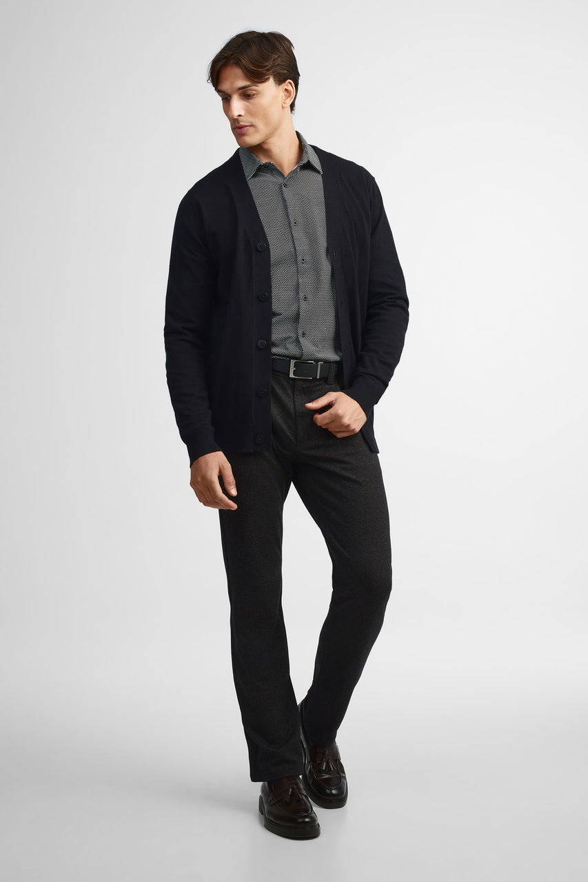 Cardigan en tricot - Homme && NOIR