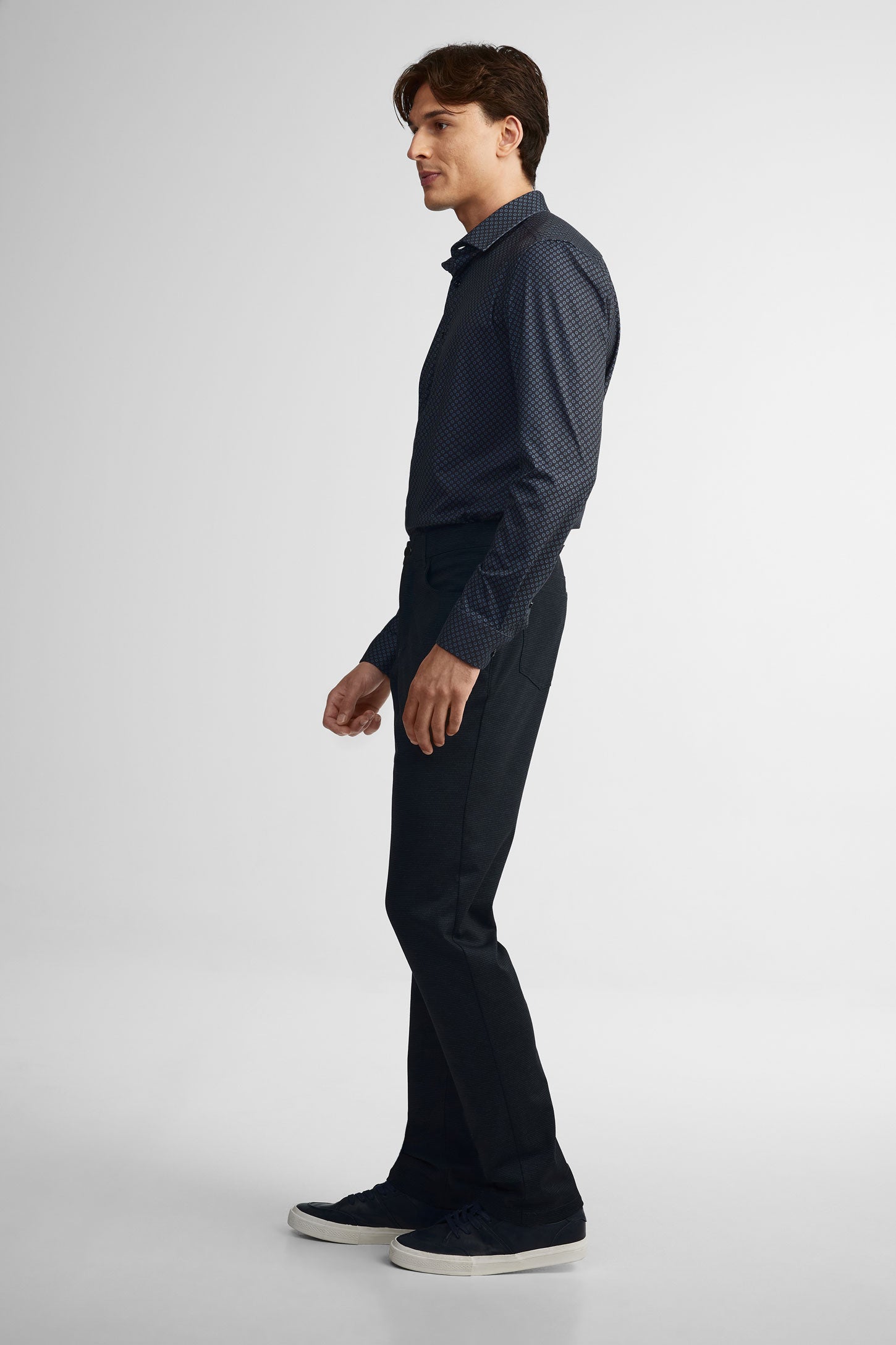 Pantalon 5 poches habillé - Homme && MARIN