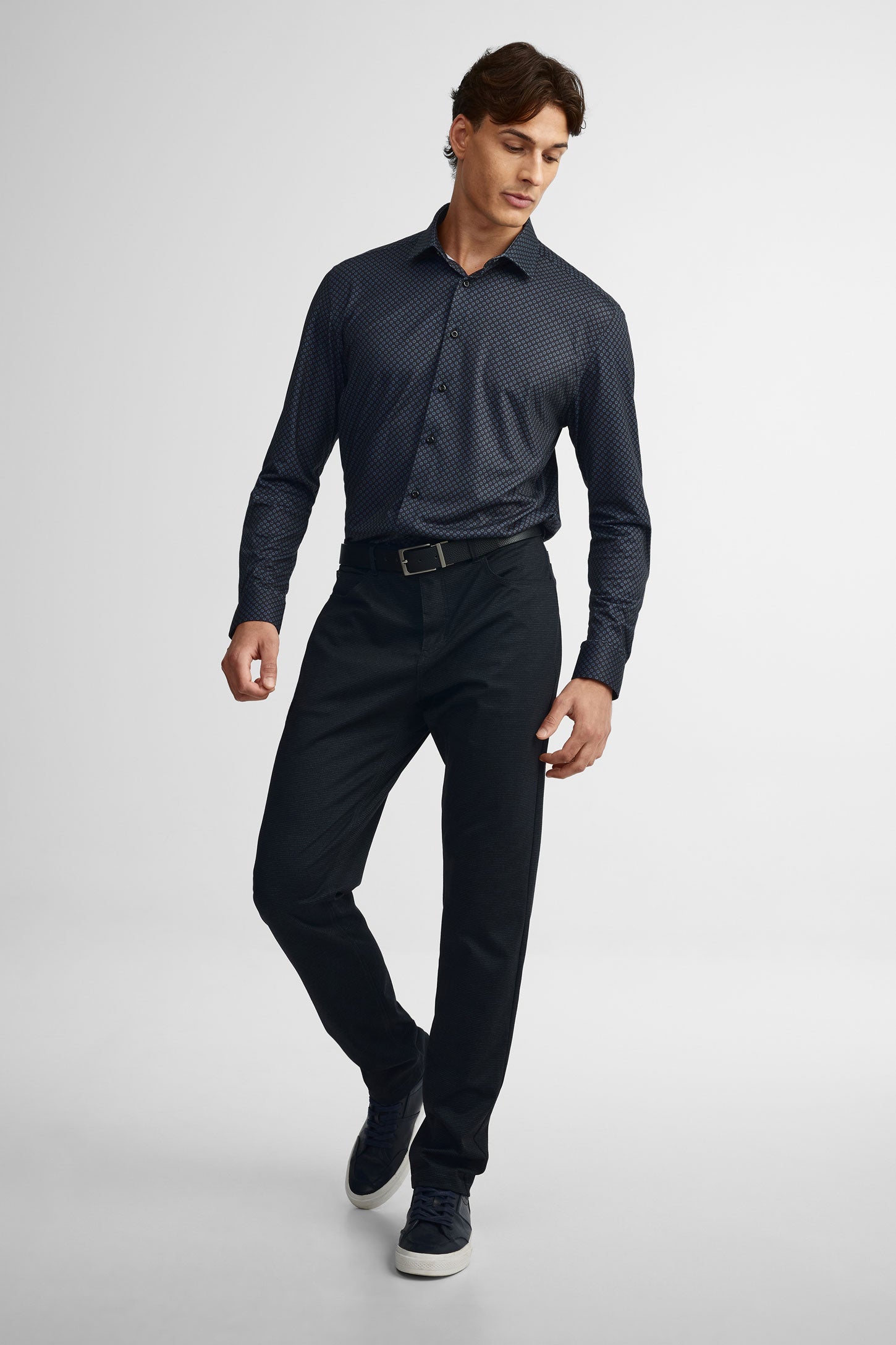 Pantalon 5 poches habillé - Homme && MARIN