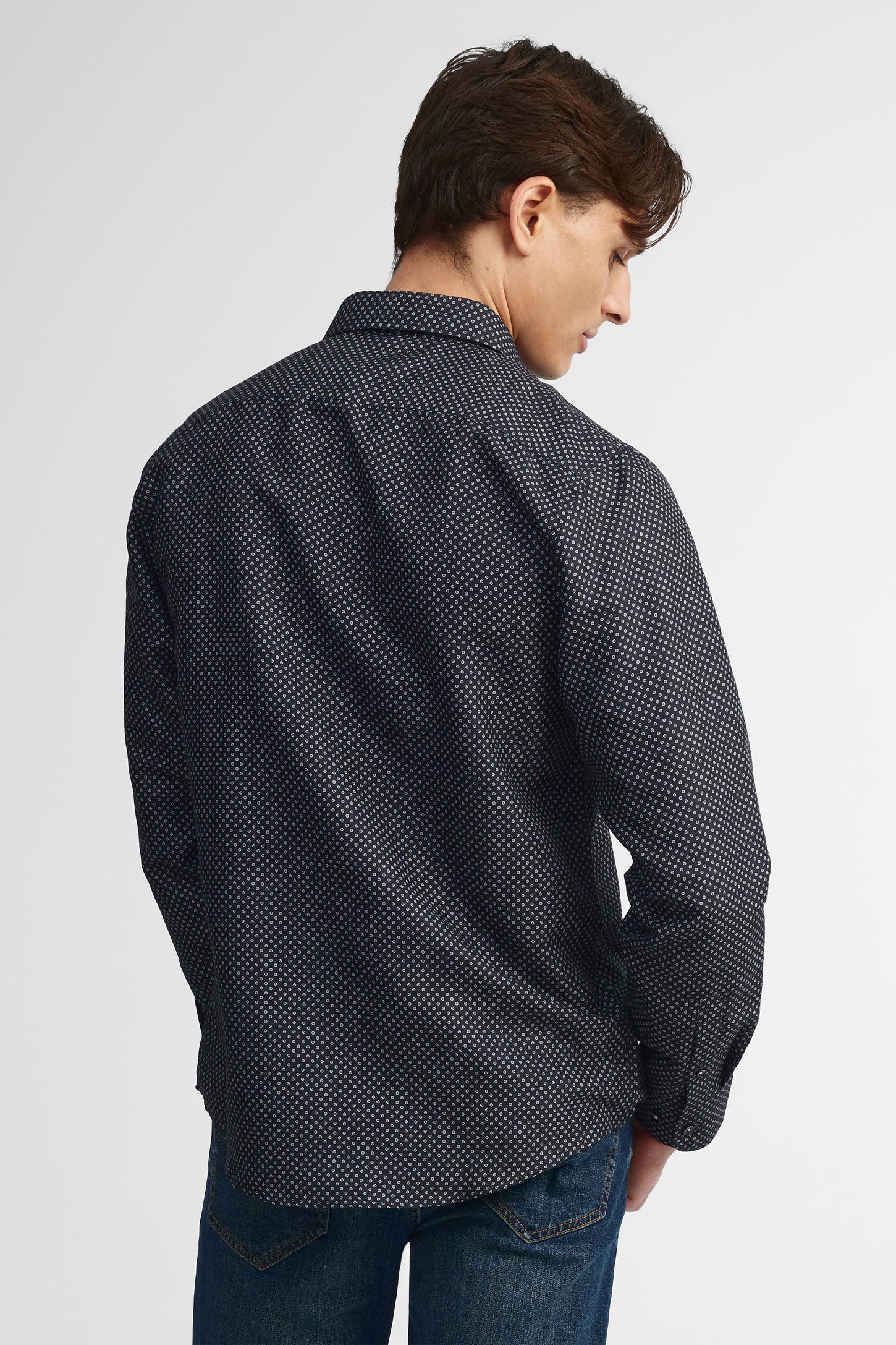 Chemise coupe ajustée coton - Homme && NOIR