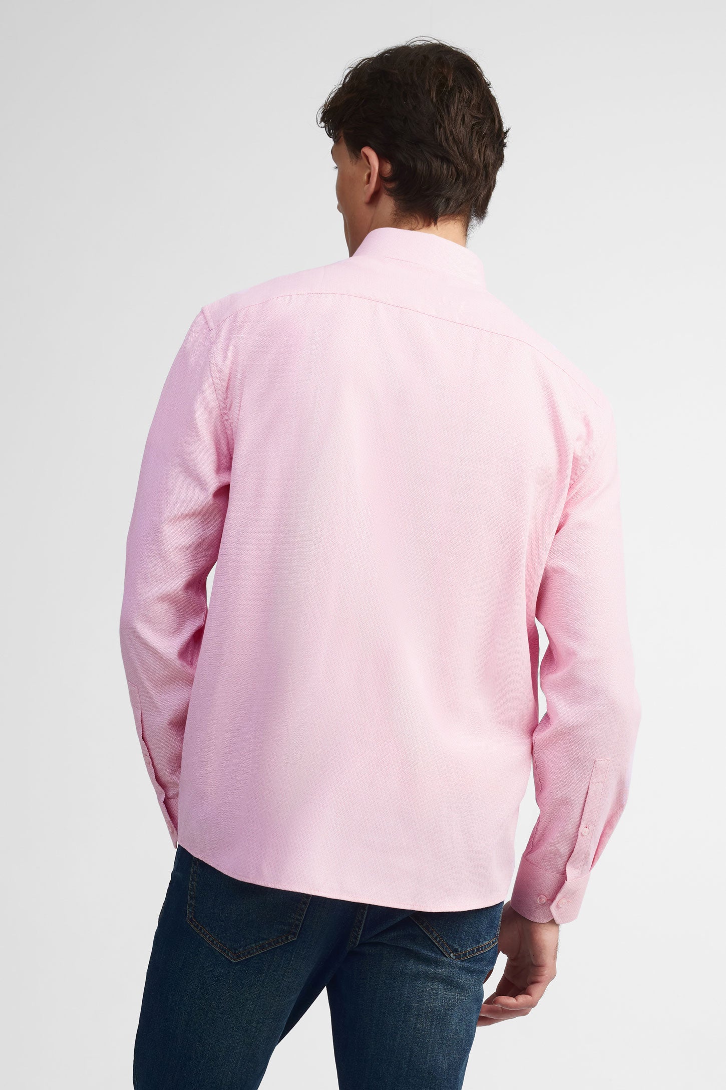 Chemise texturée coupe régulière - Homme && ROSE