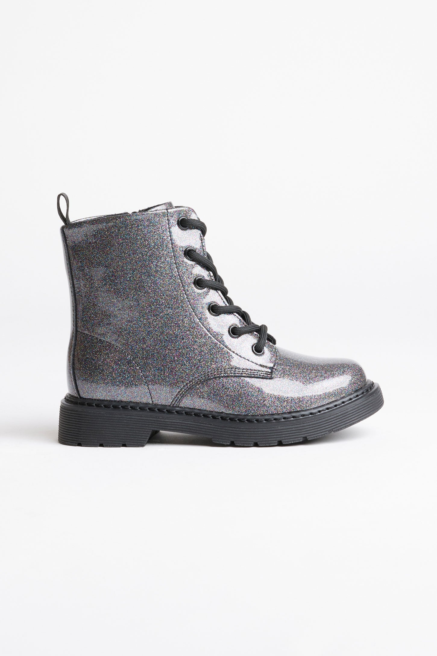 Bottillons militaires à paillettes - Enfant fille && NOIR/MULTI