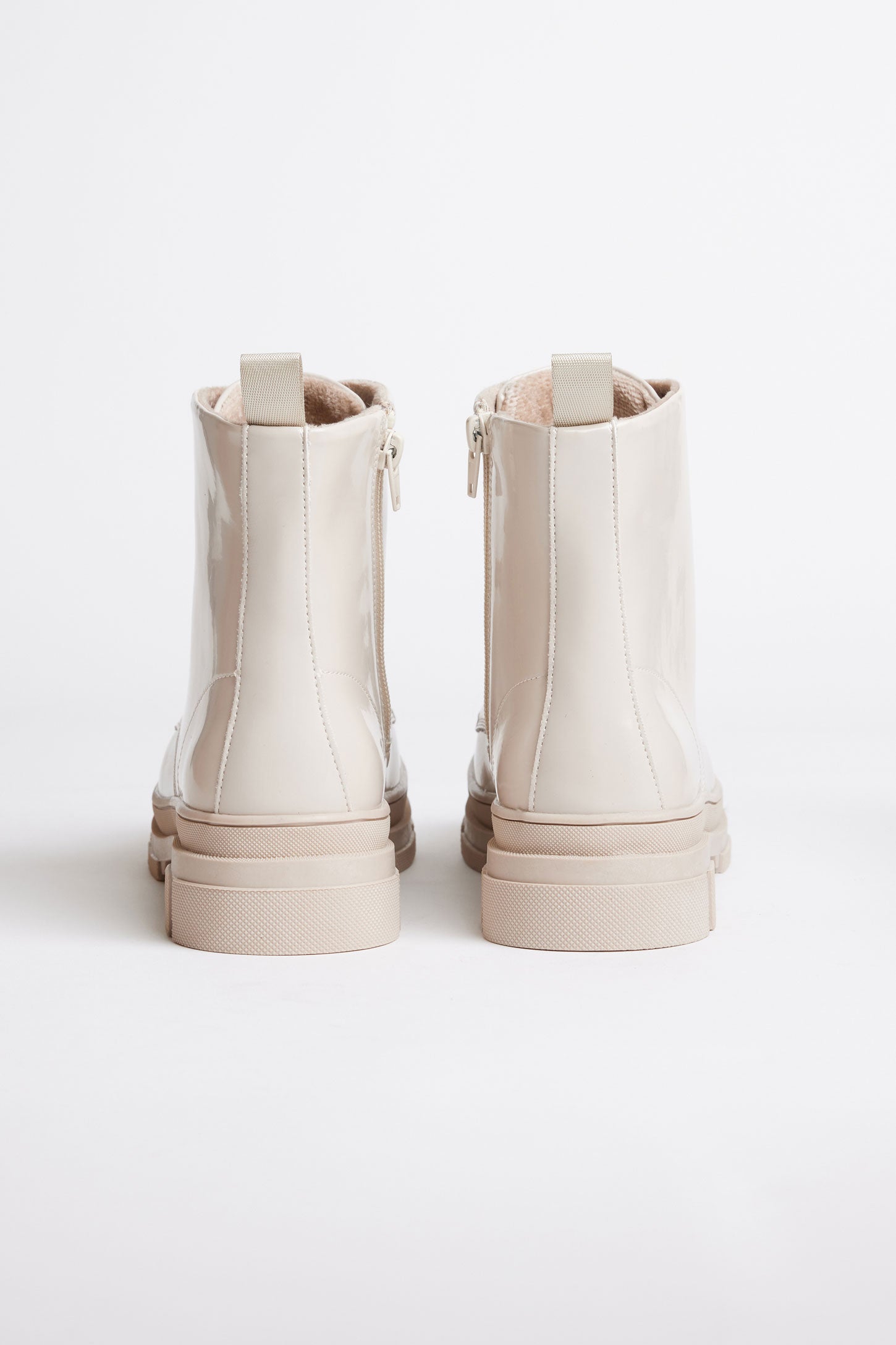 Bottillons militaires lustrés - Ado fille && BEIGE