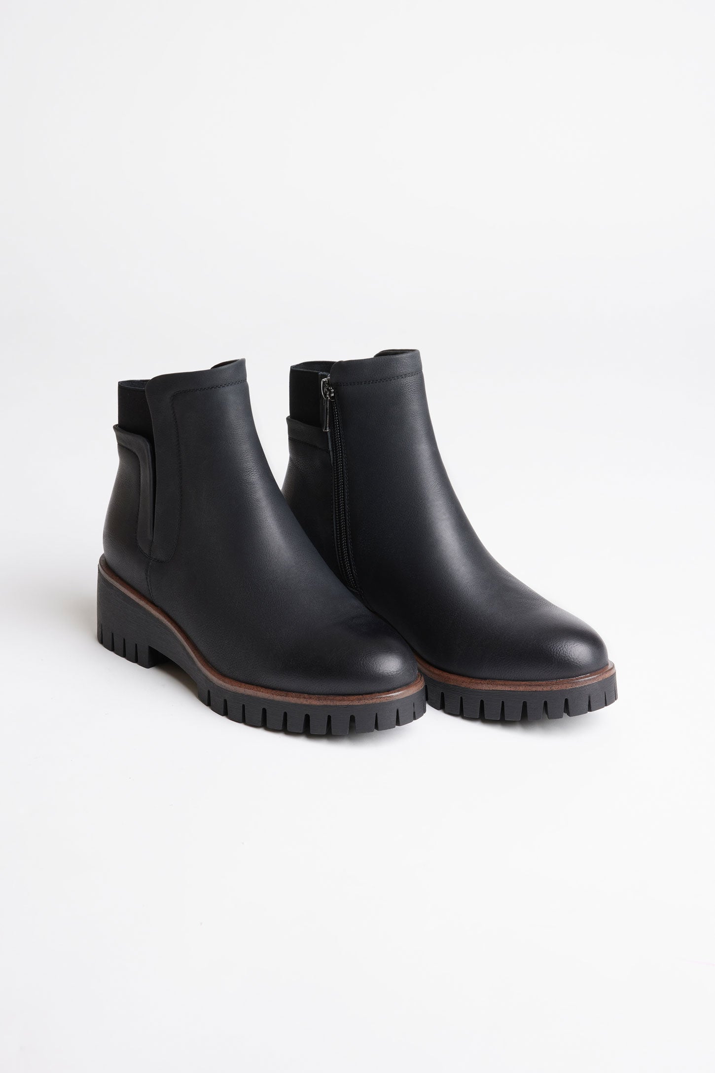 Bottillons compensés - Femme && NOIR