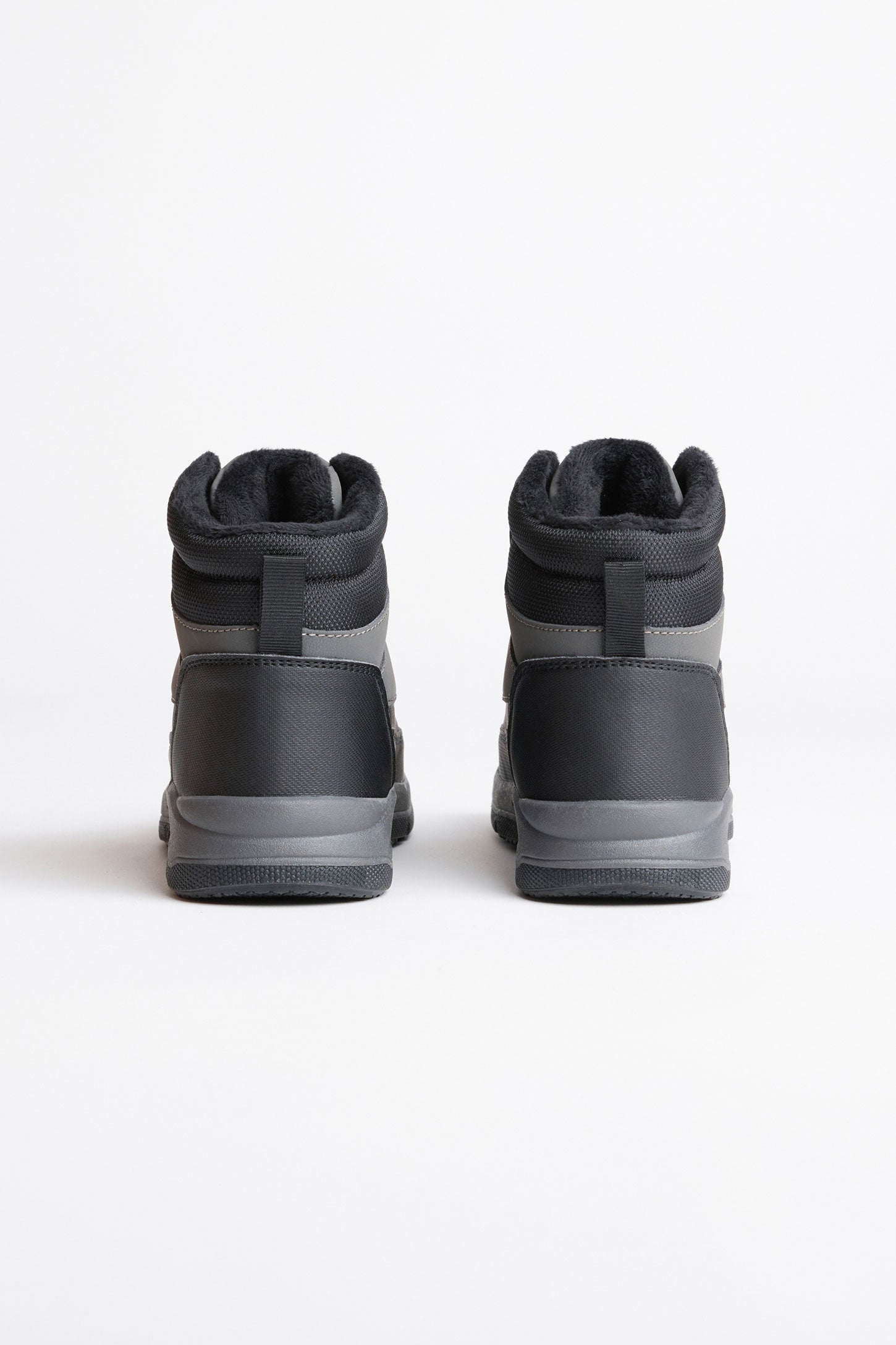 Bottillons cuir Nubuck doublés - Ado garçon && NOIR