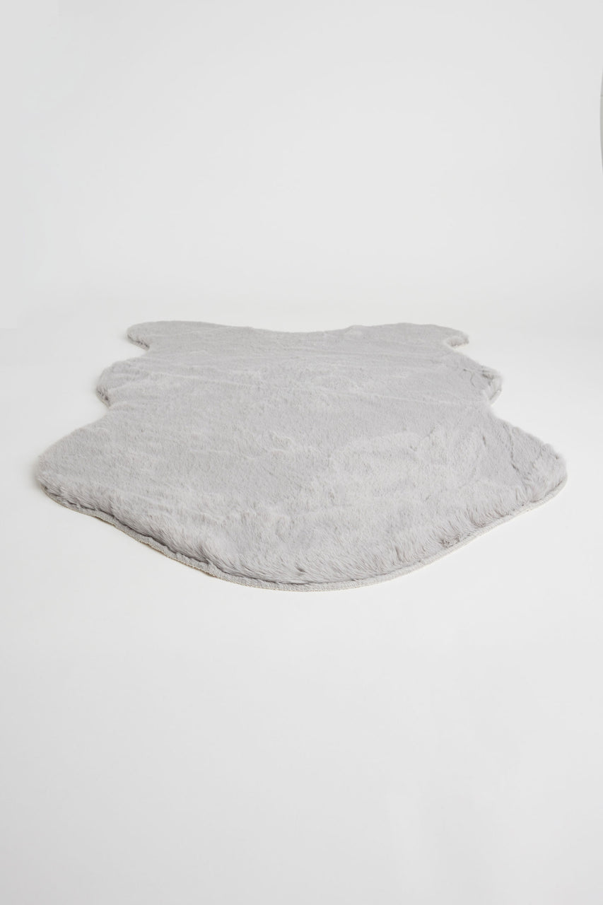 Tapis fausse fourrure 24 x 35.5'' - Maison && GRIS