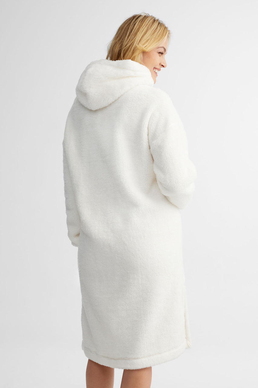 Hooded sherpa nightgown Women