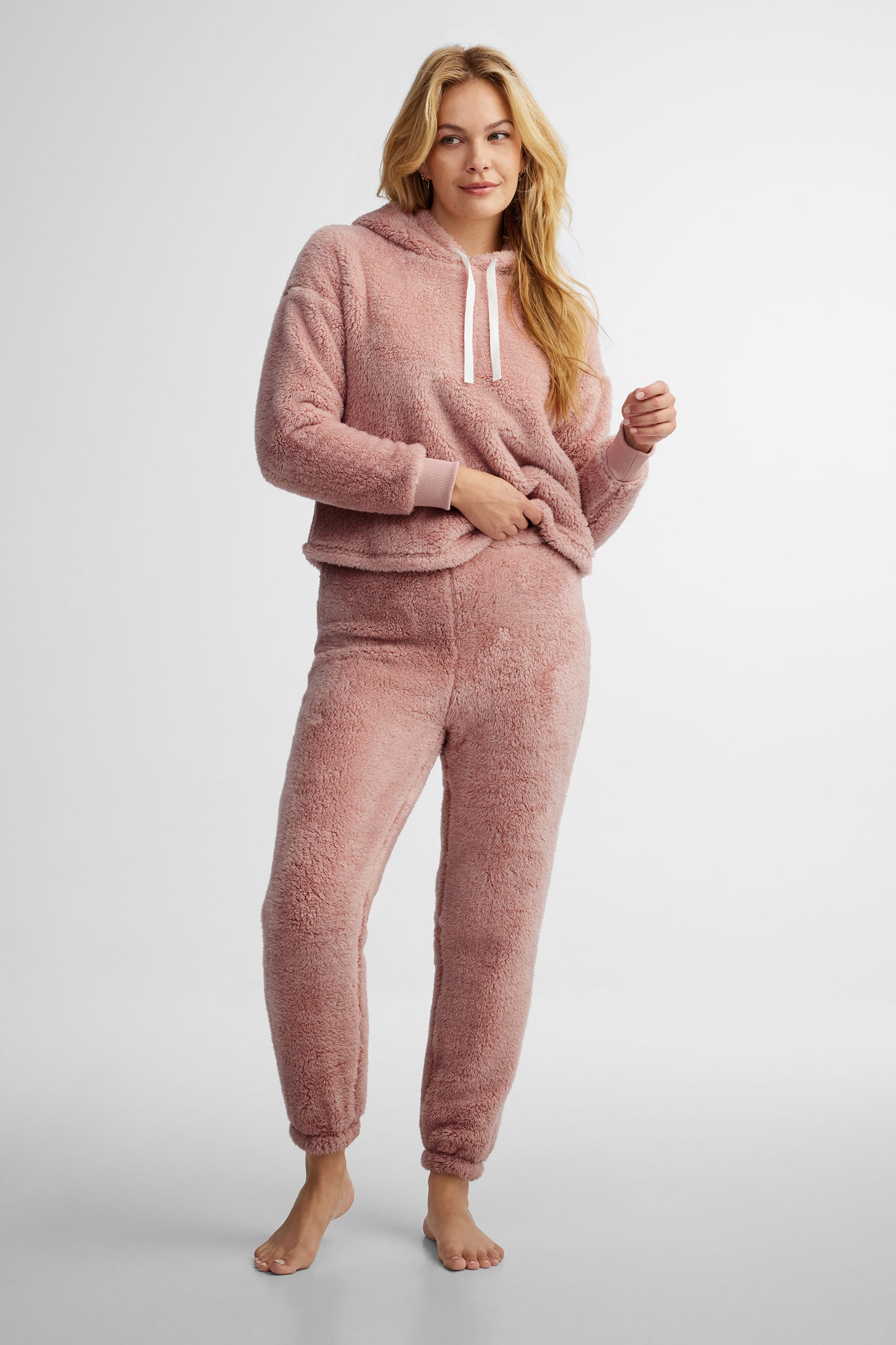 Plush pajama hoodie Women