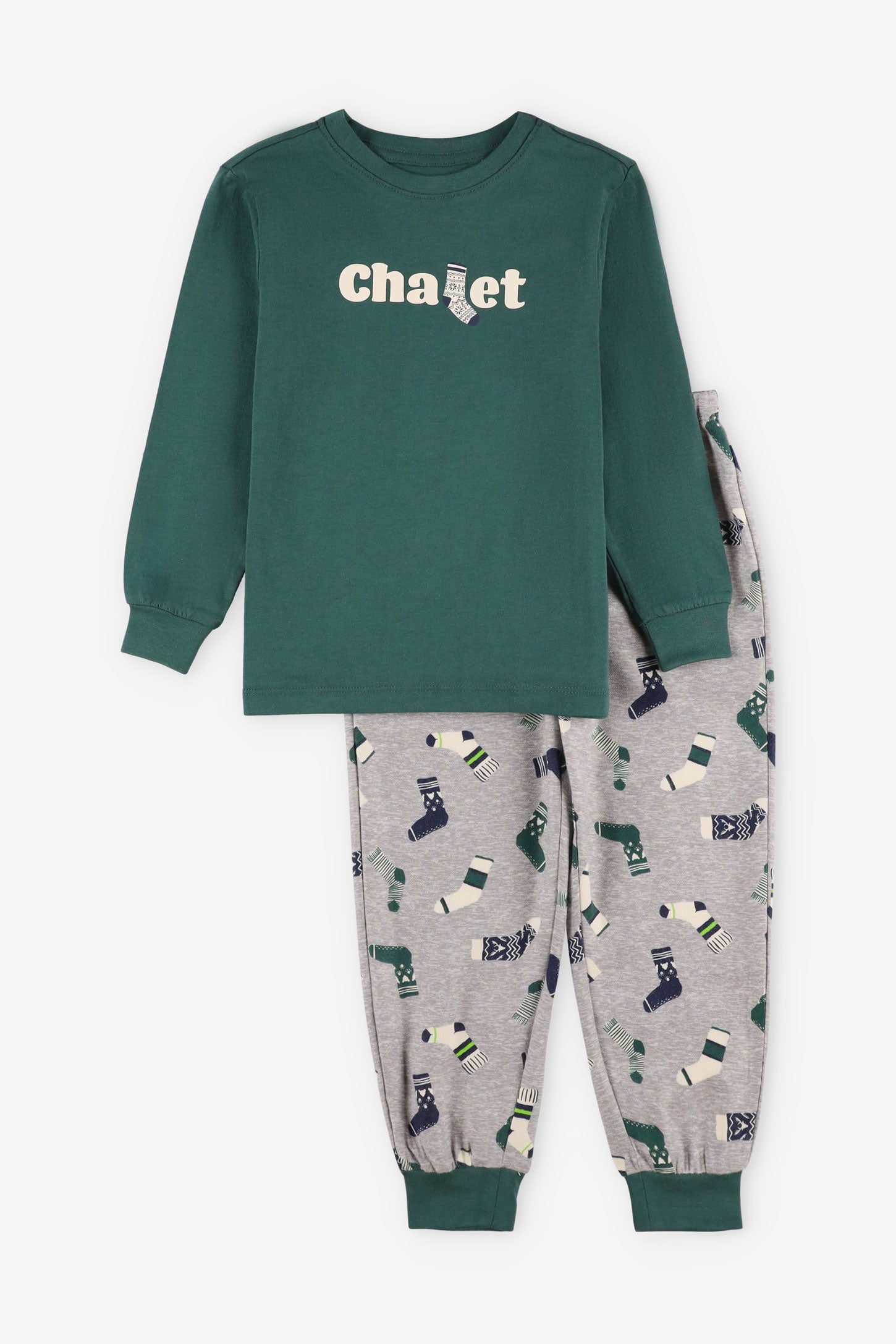Pyjama 2-pièces - Ado garçon
 && VERT