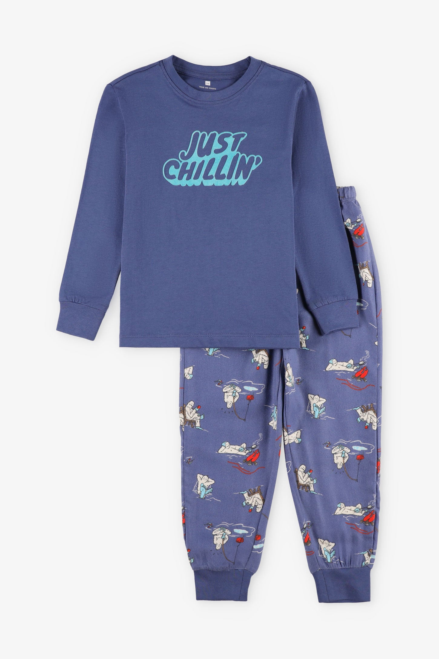 Pyjama 2-pièces - Ado garçon
 && BLEU
