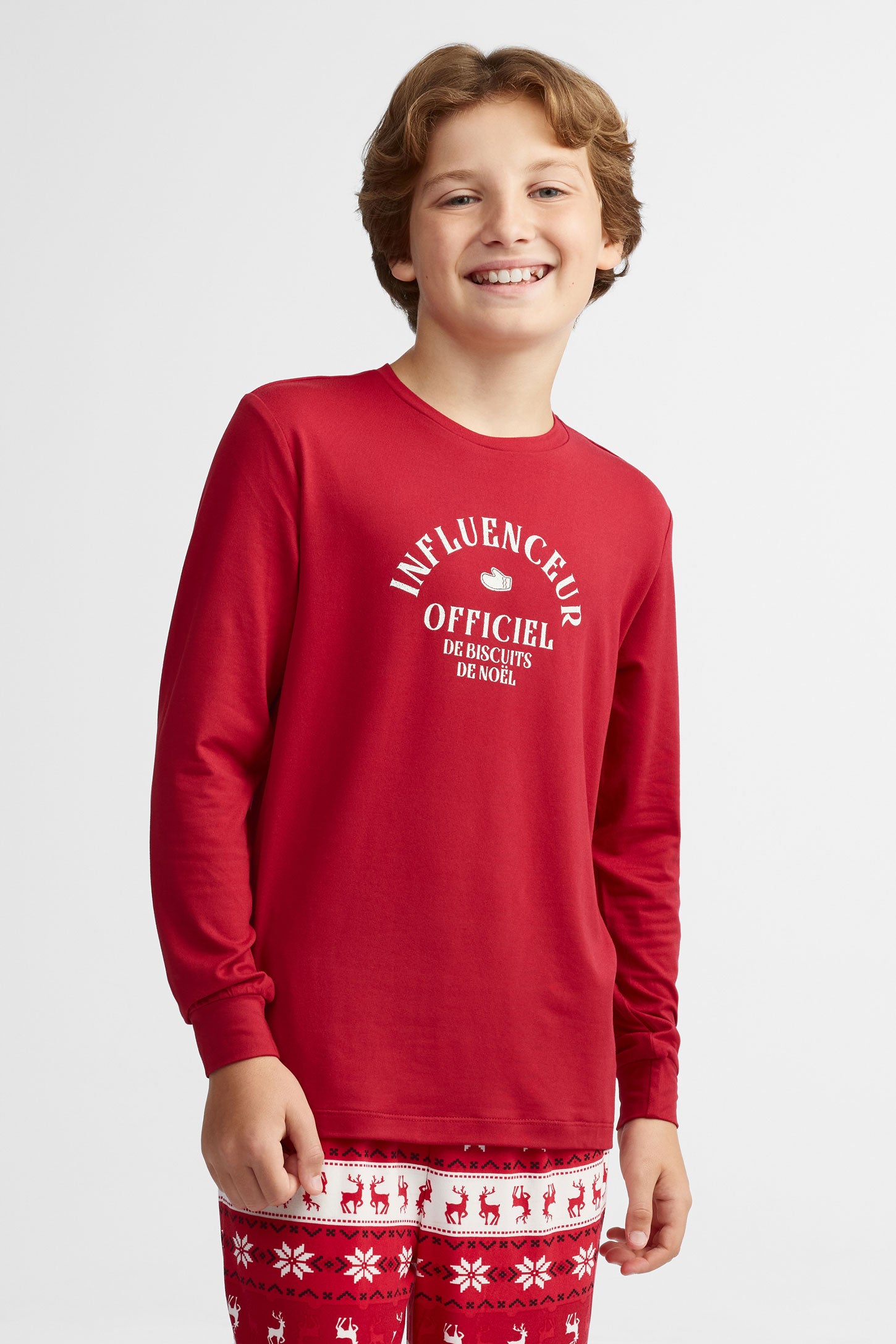 Pyjama 2-pièces Moss - Ado garçon && ROUGE VIN