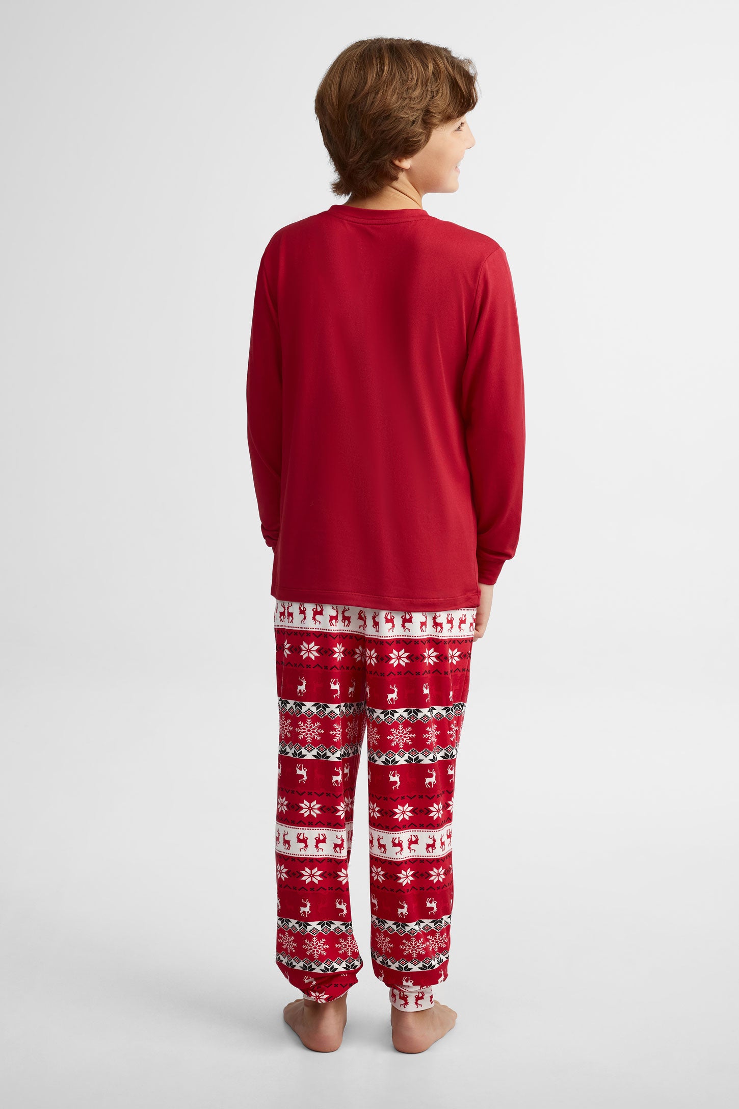 Pyjama 2-pièces Moss - Ado garçon && ROUGE VIN