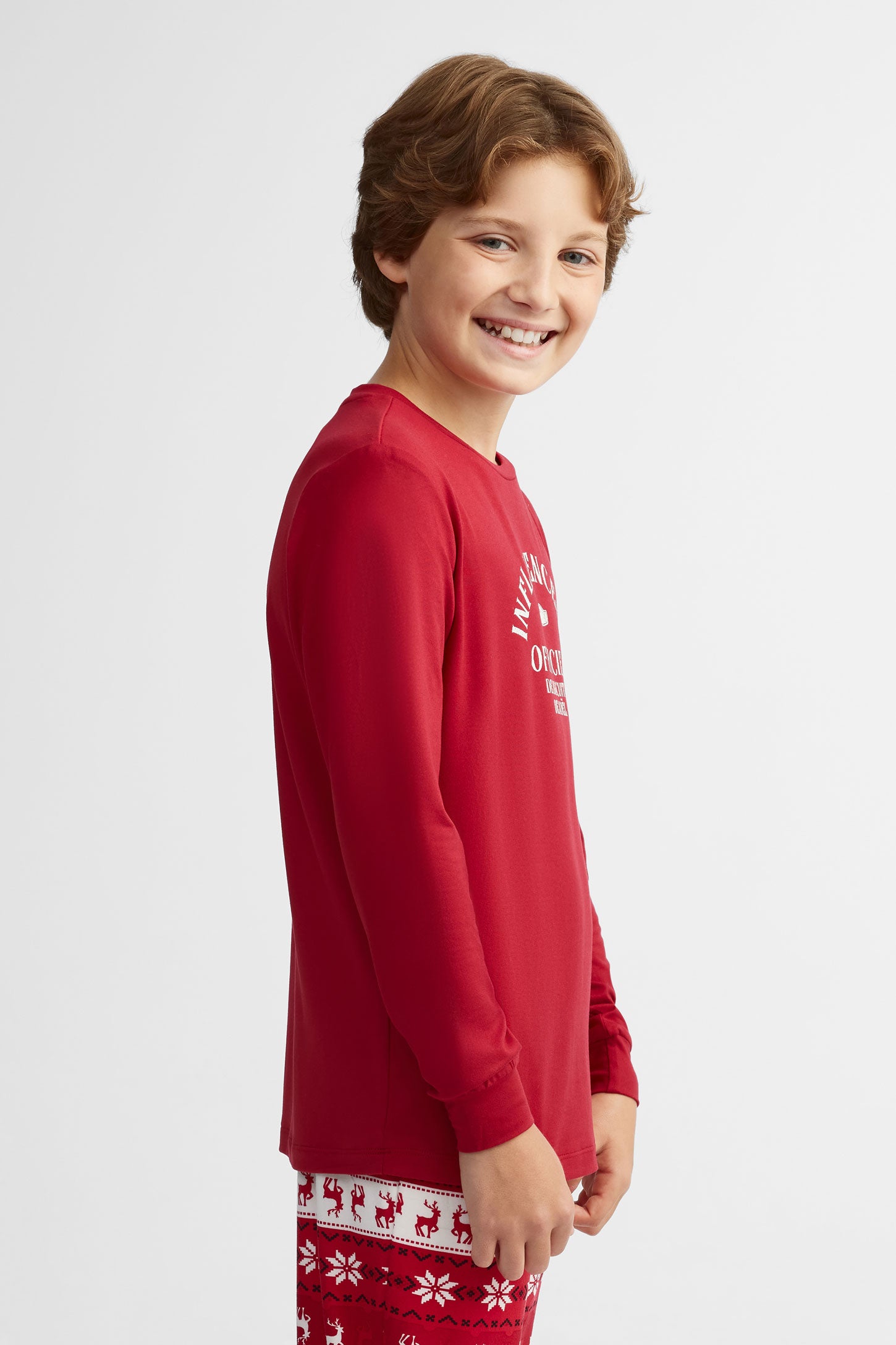 Pyjama 2-pièces Moss - Ado garçon && ROUGE VIN