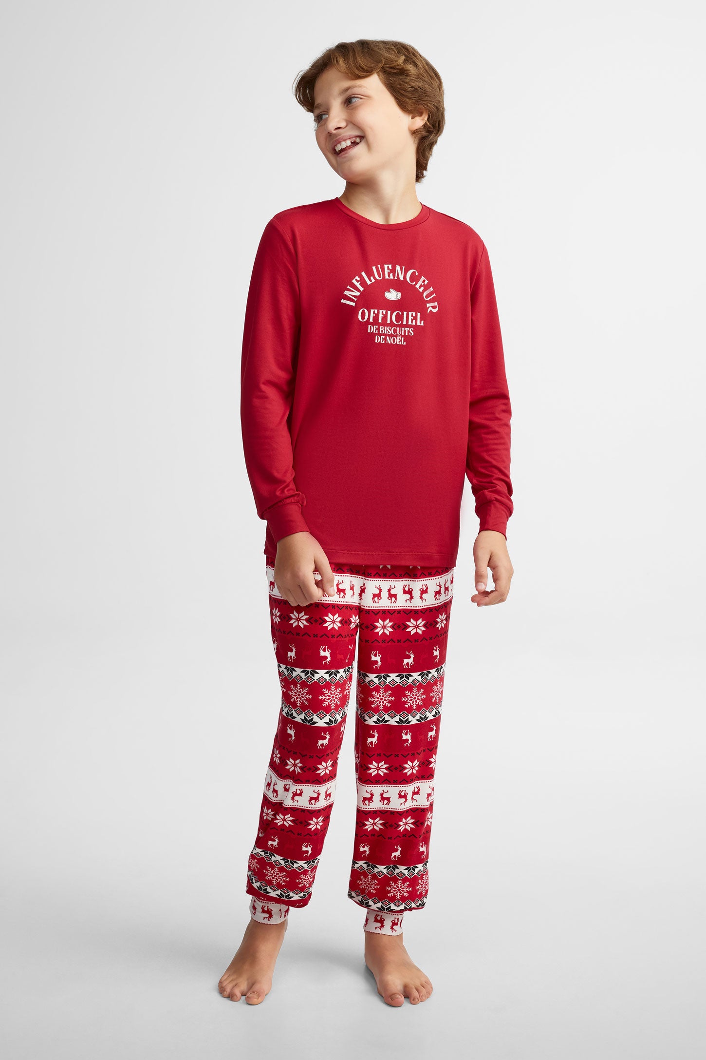 Pyjama 2-pièces Moss - Ado garçon && ROUGE VIN