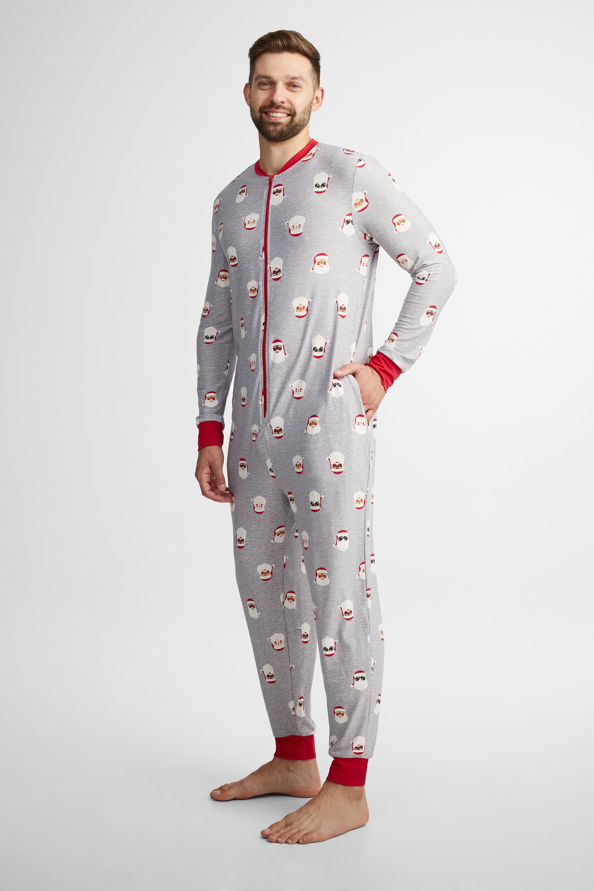 Pyjama 1-pièce en Moss - Homme && GRIS MULTI