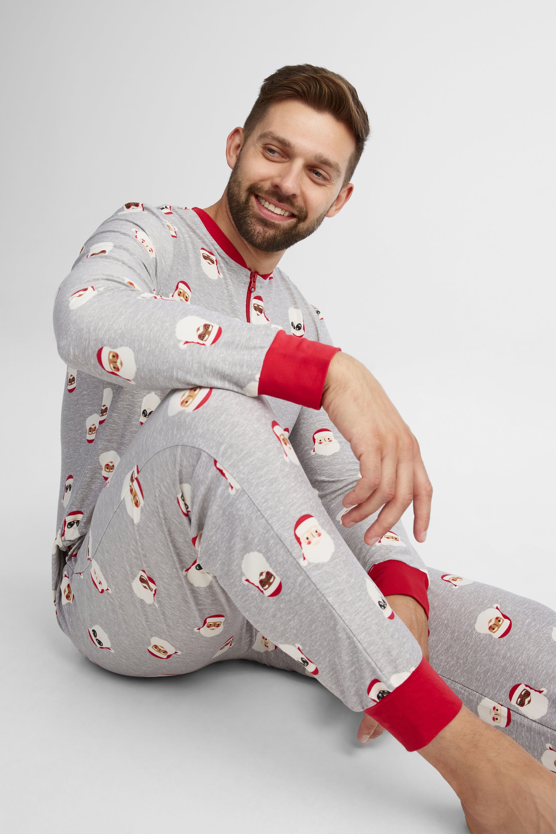 Pyjama 1-pièce en Moss - Homme && GRIS MULTI