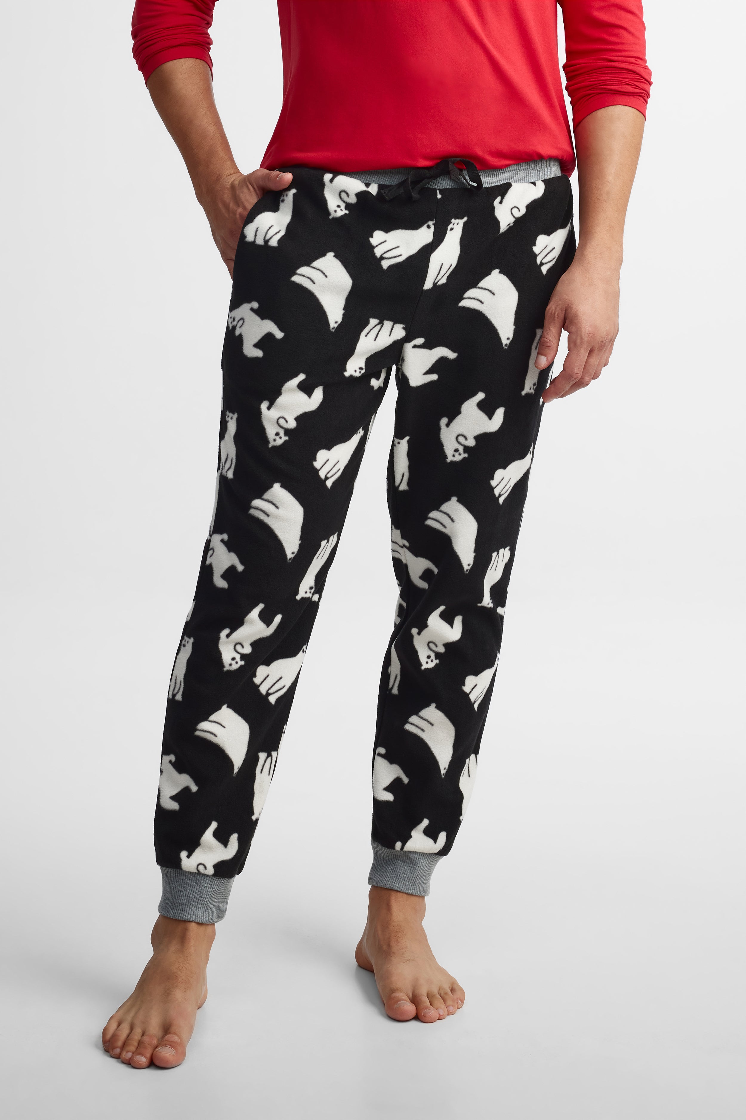 Pantalon De Pyjama Homme Avec Poches Et Taille élastique - Tissu Doux Respirant, Coupe Large - Pour Détente à La Maison