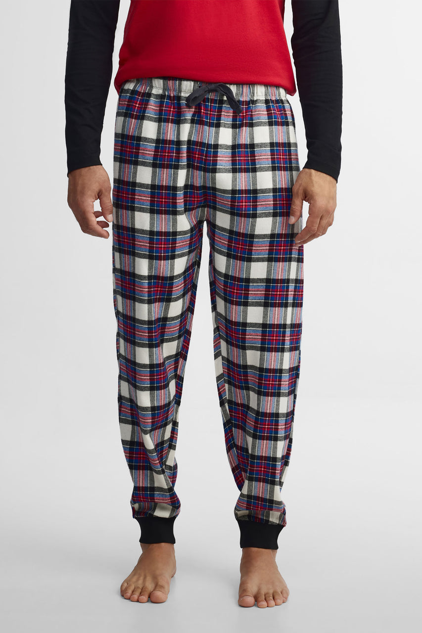 Pantalon pyjama imprimé - Homme && BLANC MULTI