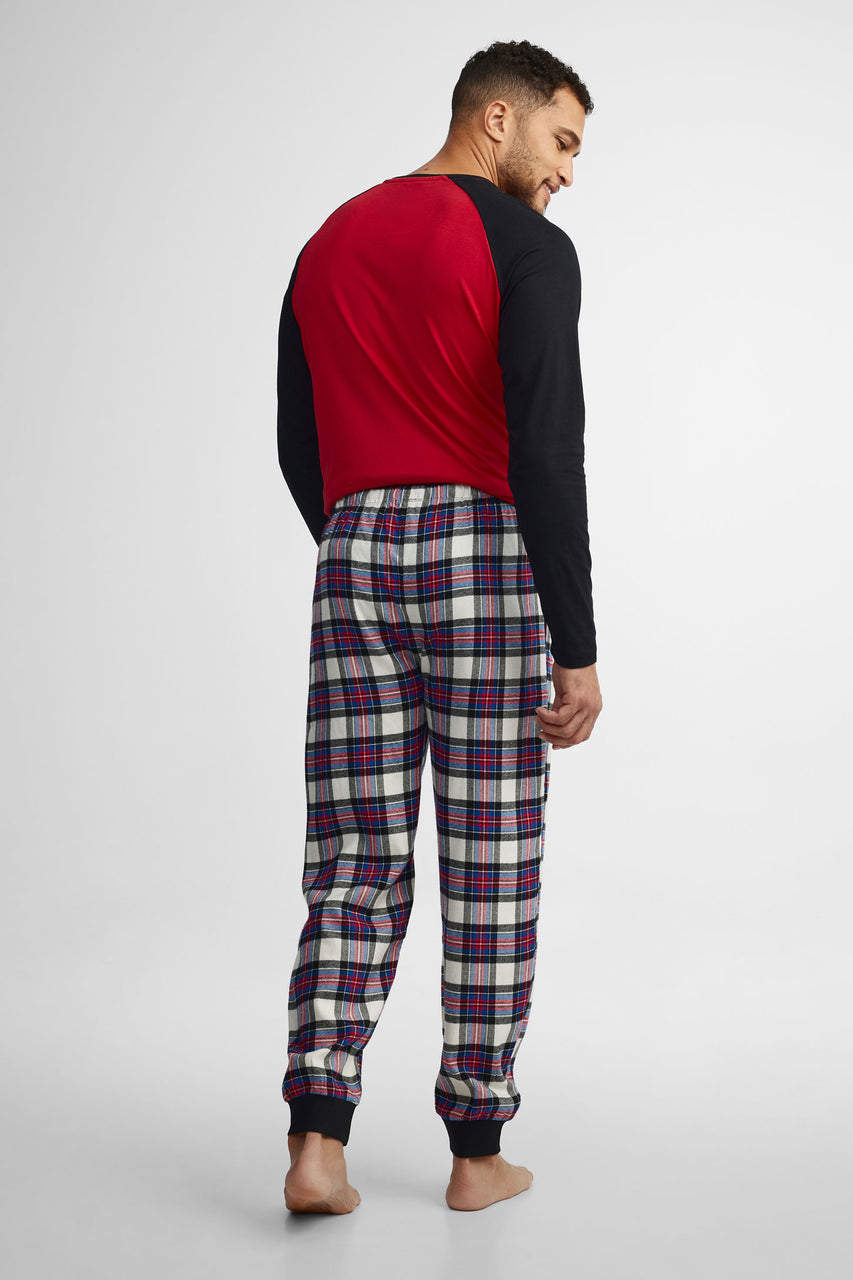 Pantalon pyjama imprimé - Homme && BLANC MULTI