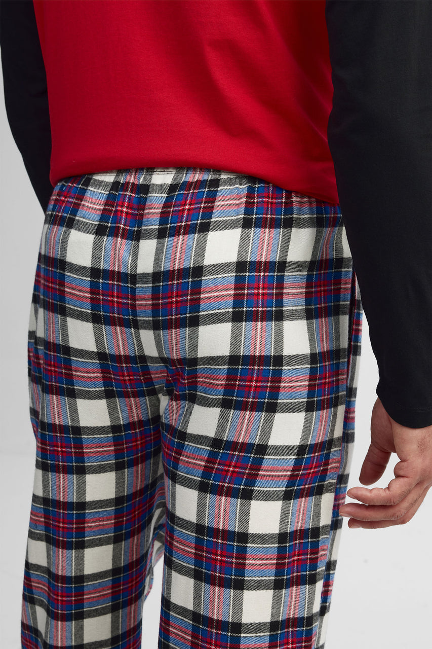 Pantalon pyjama imprimé - Homme && BLANC MULTI