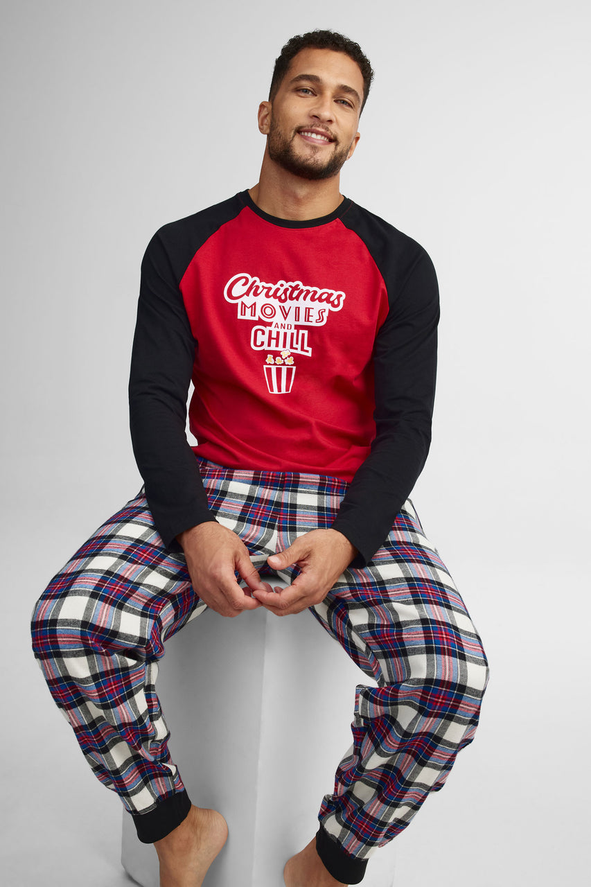 Pantalon pyjama imprimé - Homme && BLANC MULTI