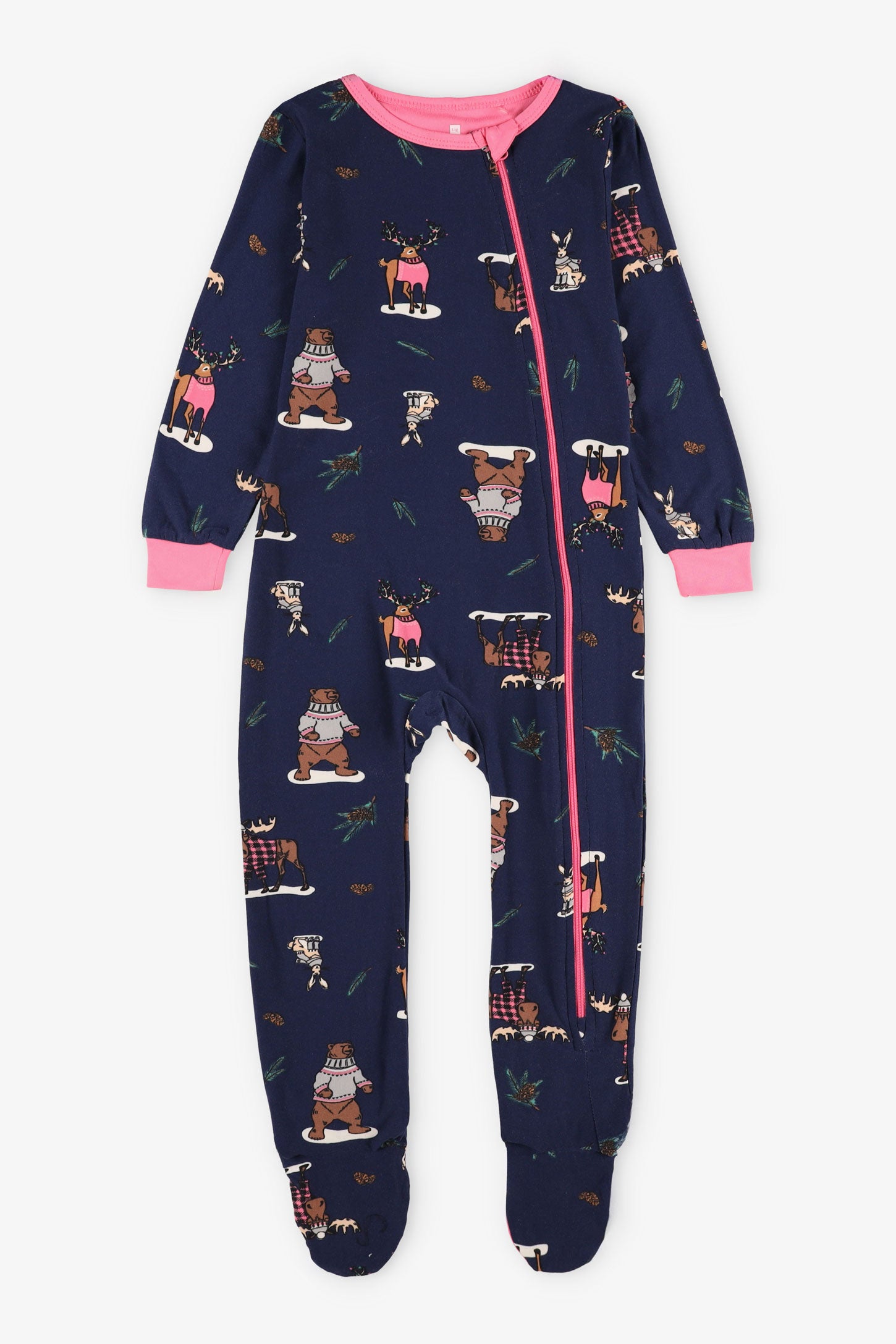 Pyjama 1-pièce en Moss, 2T-3T - Bébé garçon && BLEU MARINE MUL