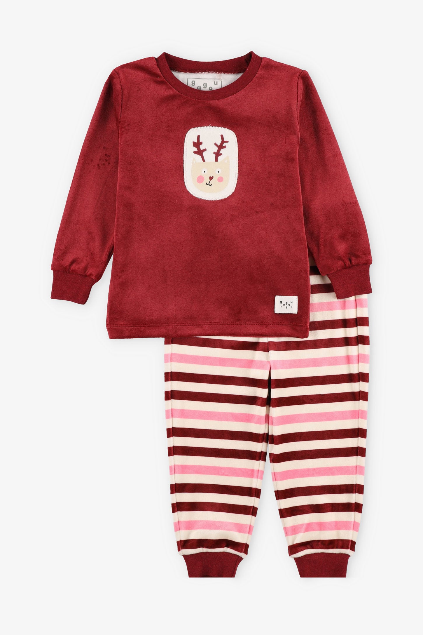 Pyjama 2 pieces en velours Bebe fille