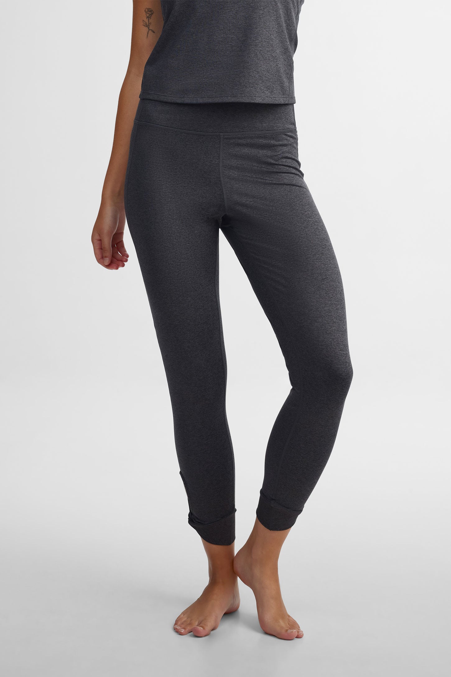 Legging taille haute athlétique - Femme && NOIR