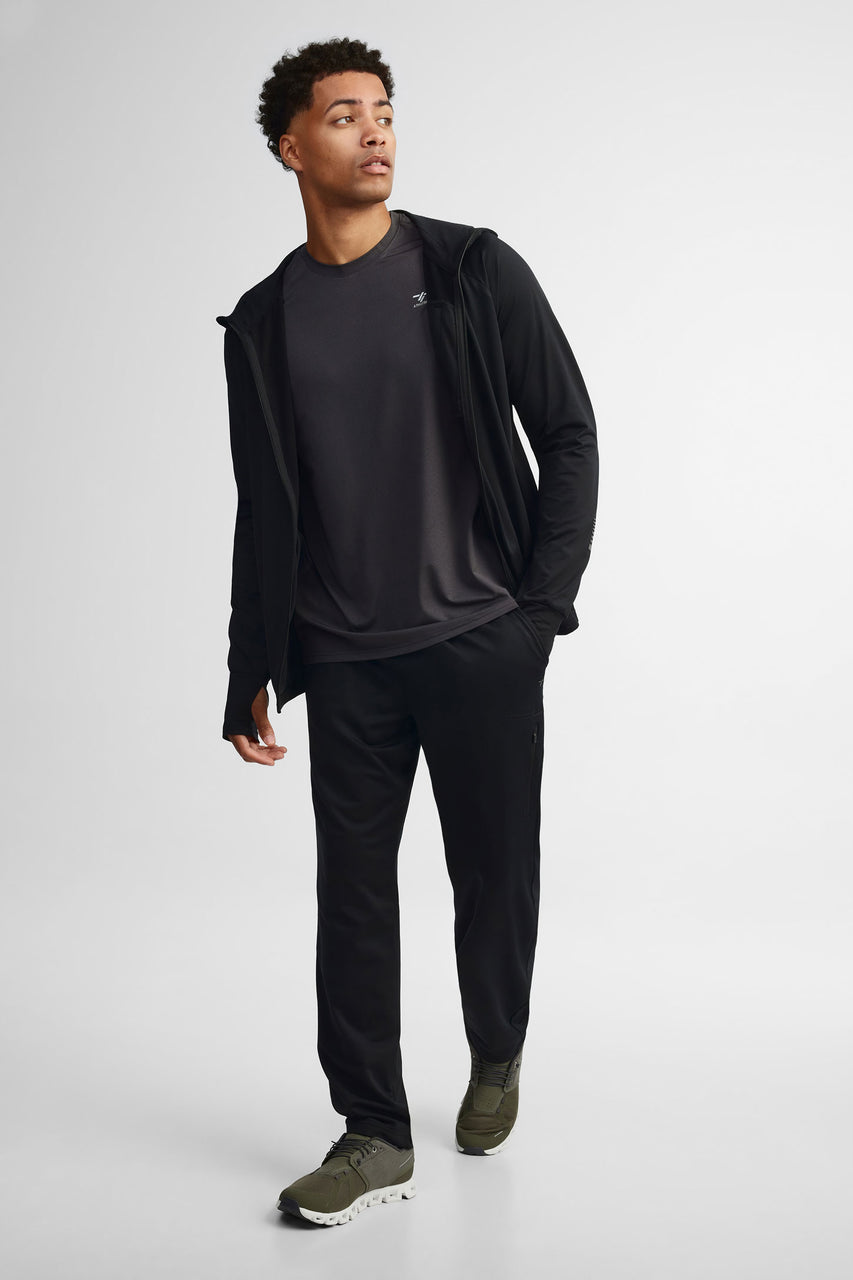 Pantalon athlétique jambe droite - Homme && NOIR
